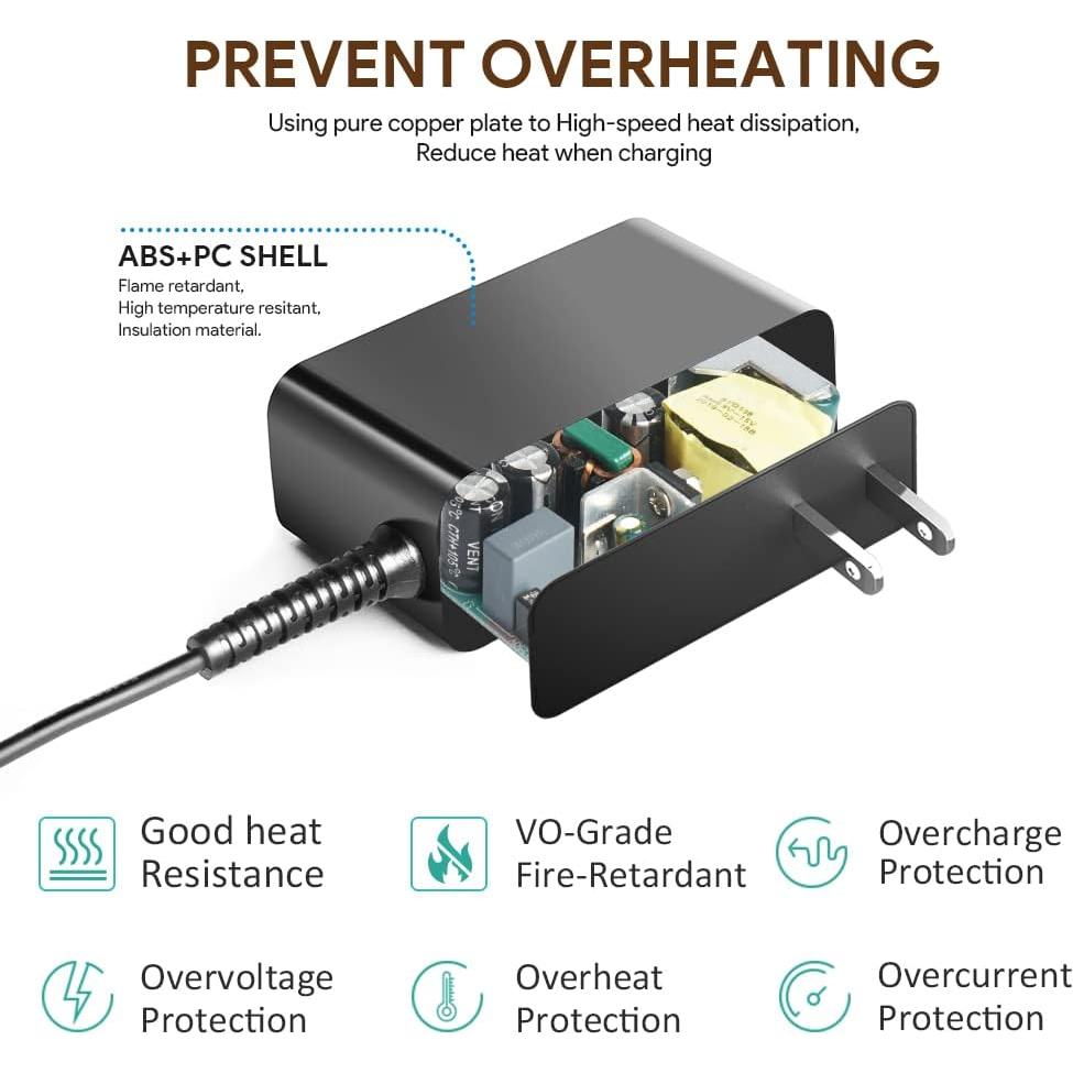 Adaptador de CA 19V 2.1A Taifu para Taza Ember 2