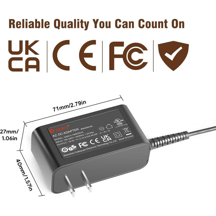 Adaptador de CA 19V 2.1A Taifu para Taza Ember 2