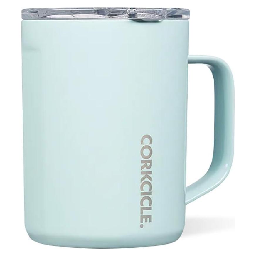 Taza de viaje Corkcicle de acero inoxidable 475 ml azul