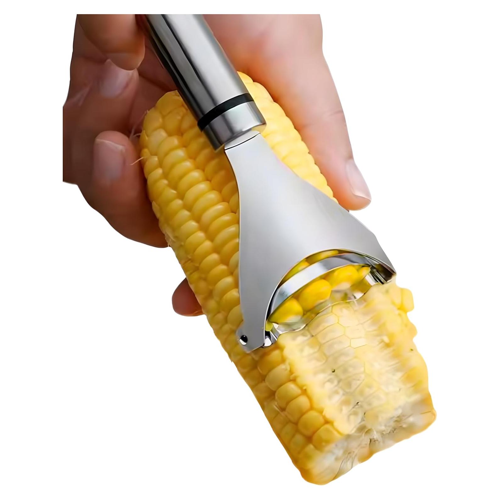 Pelador de Maíz de Acero Inoxidable Genérica - Herramienta Ergonómica