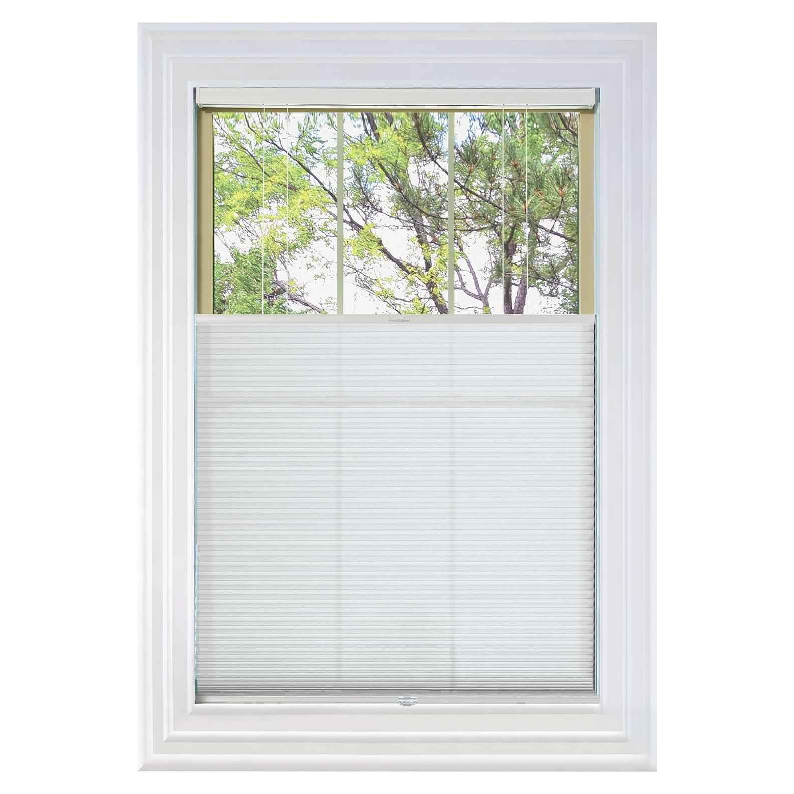 Sombra Celular Sin Cuerda BlindsAvenue 26.5x48" Filtrado Luz Blanco