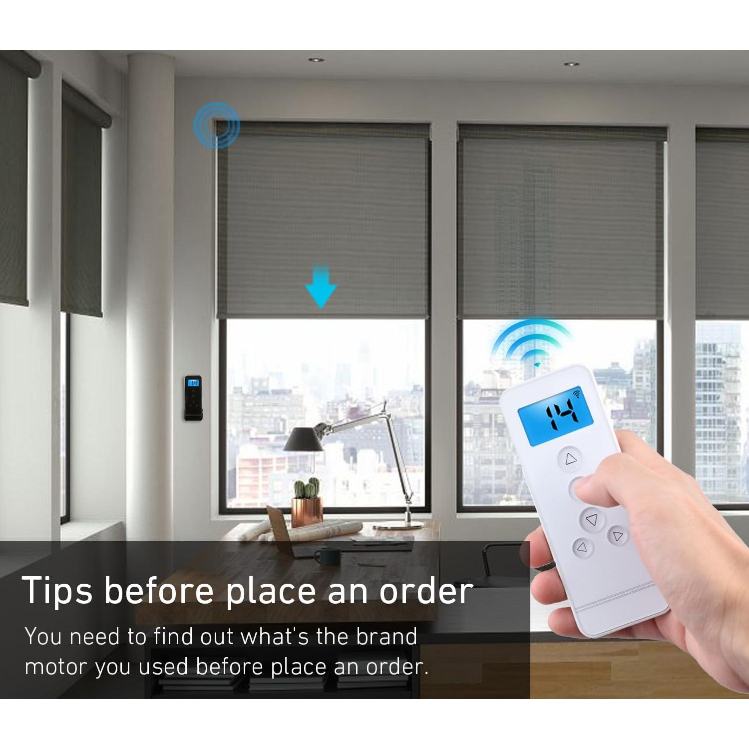 Controlador remoto 14 canales Rollerhouse para persianas blancas