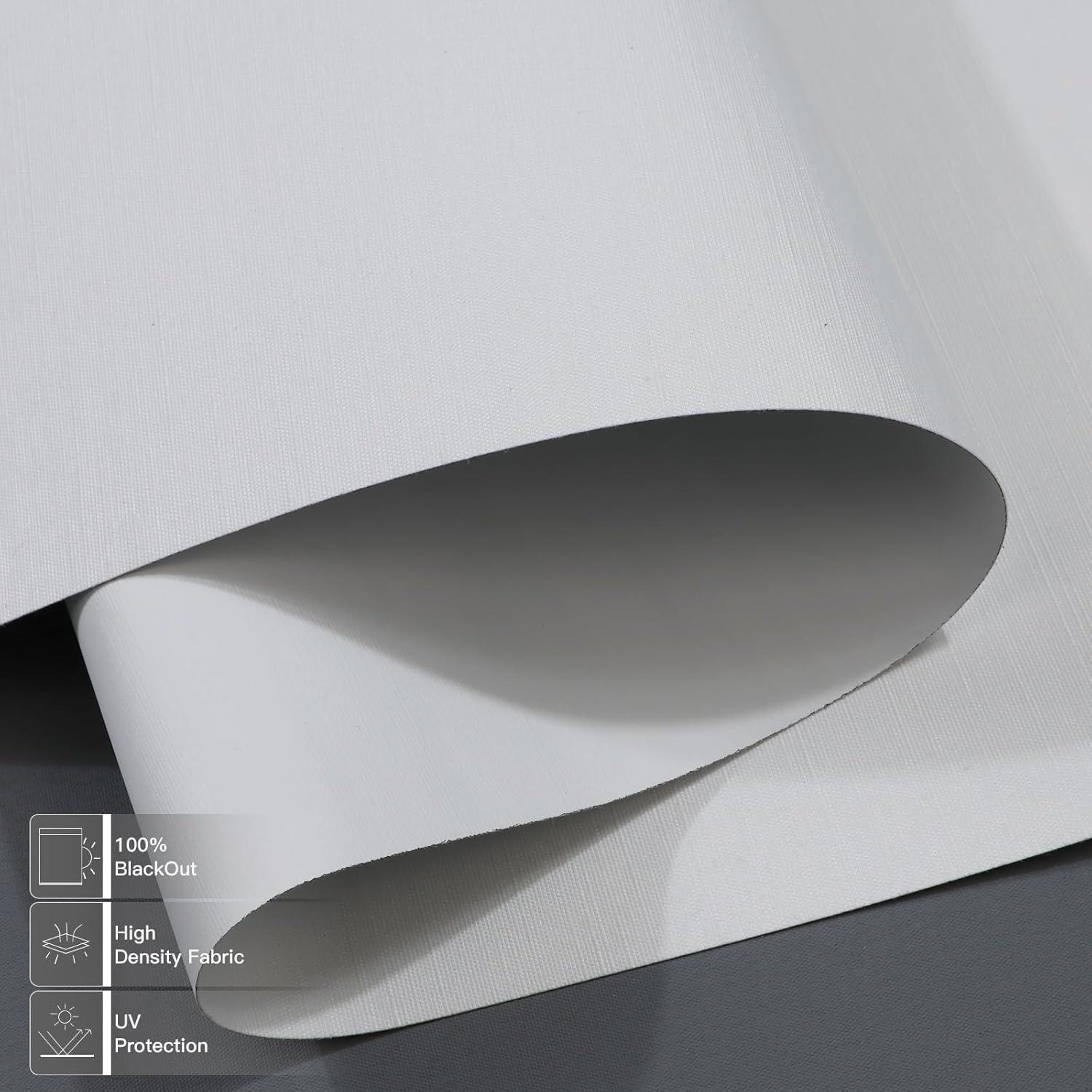 Persianas Motorizadas MING CHEN 20x72 cm Opacas con Control Remoto