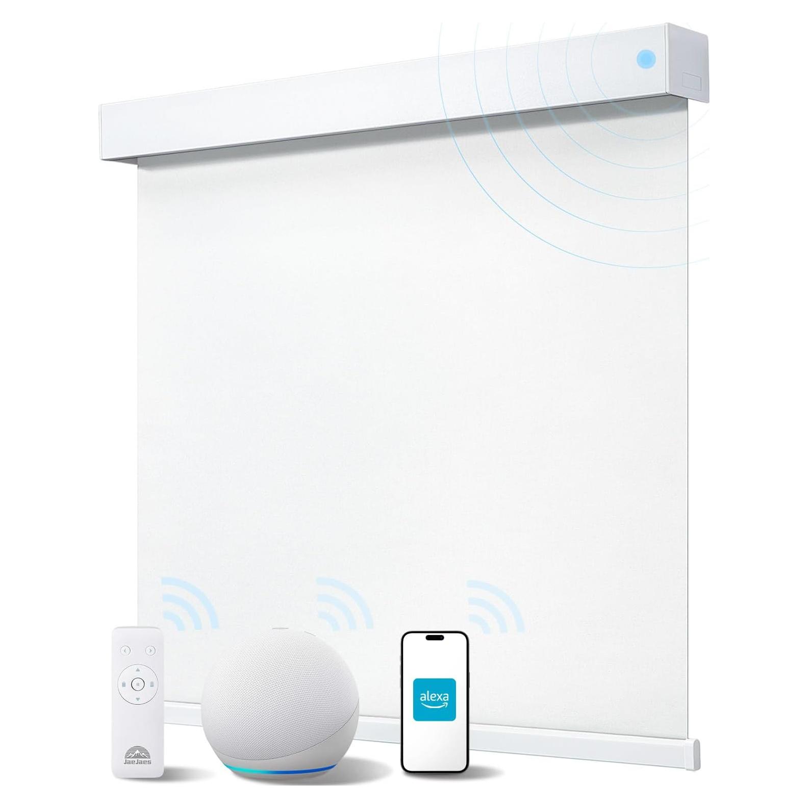 Persianas enrollables motorizadas JaeJaes 86x183 cm blackout