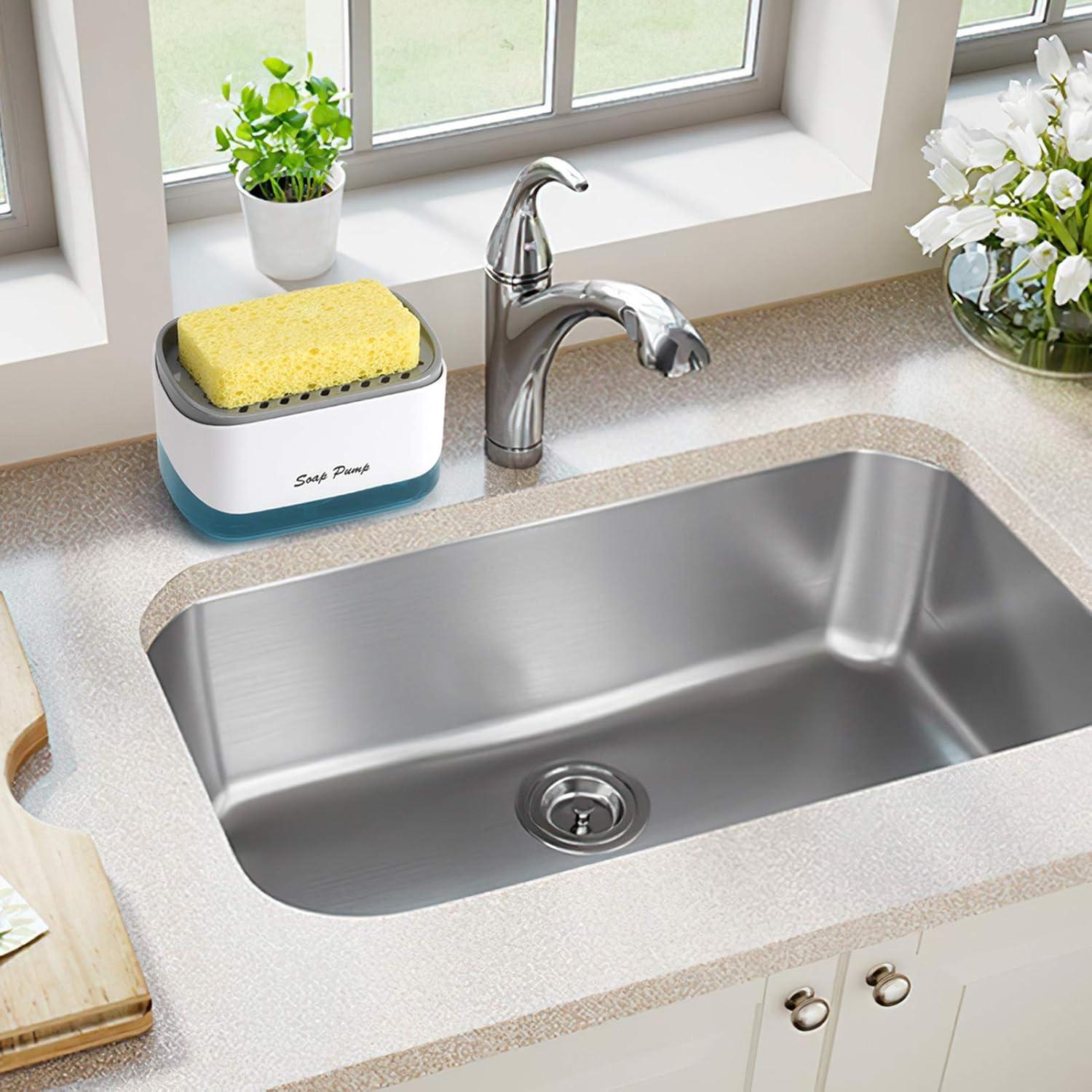 Dispensador de Jabón Bestseek 370ml con Soporte para Esponja