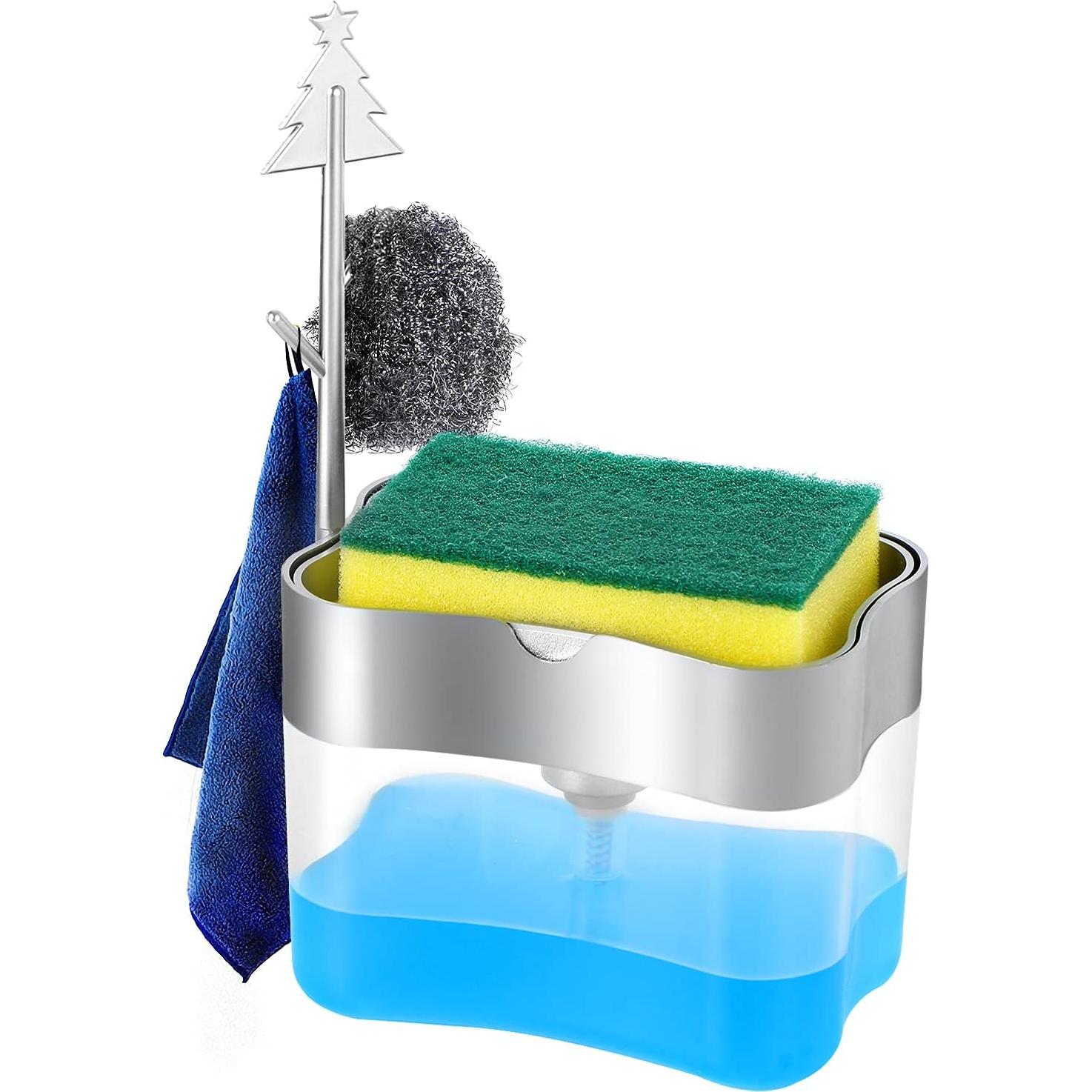 Dispensador de Jabón LIFEEZY 384 ml con Caddy y Esponja