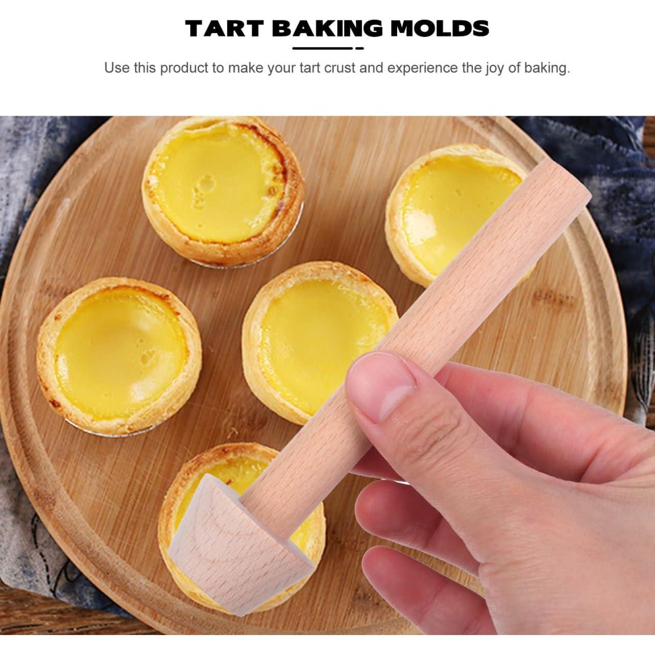 Juego de Moldes de Tarta de Huevo DOITOOL - 3 Piezas de Madera