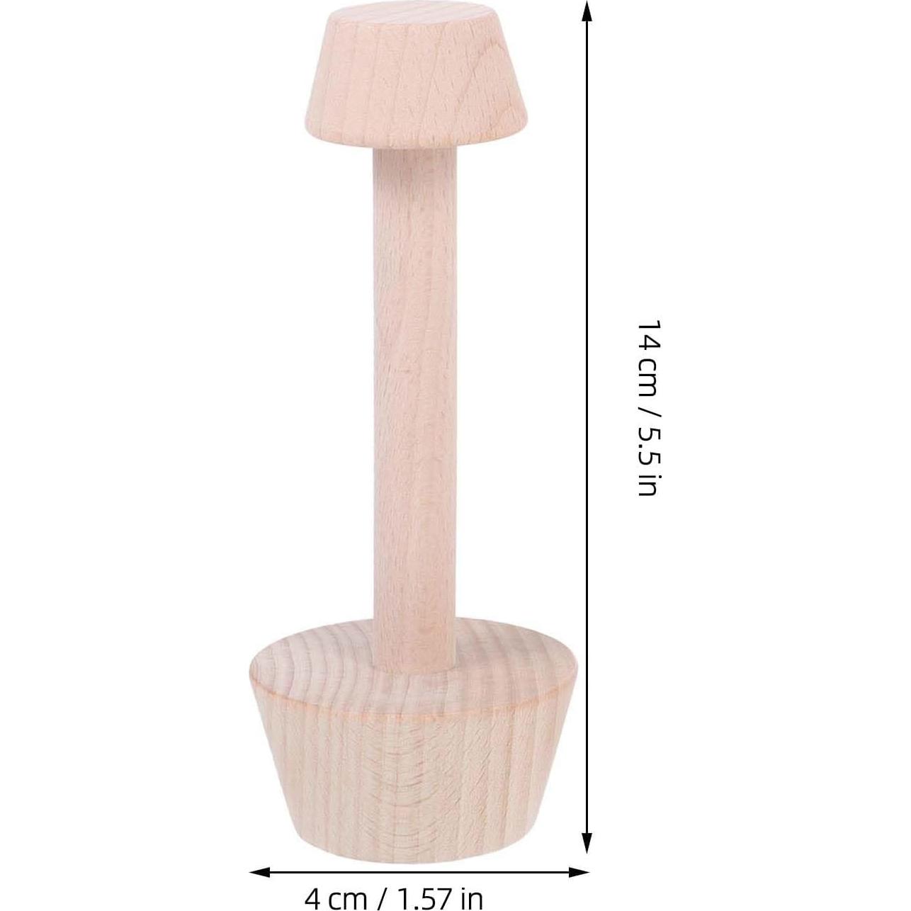 Juego de Moldes de Tarta de Huevo DOITOOL - 3 Piezas de Madera