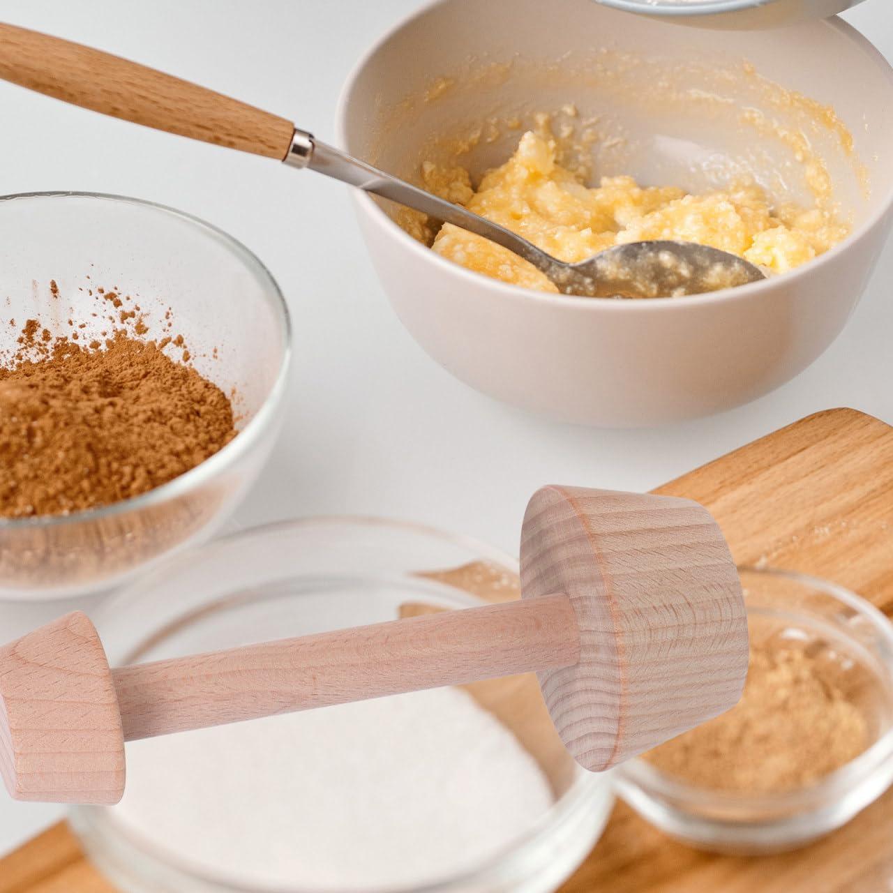 Juego de Moldes de Tarta de Huevo DOITOOL - 3 Piezas de Madera