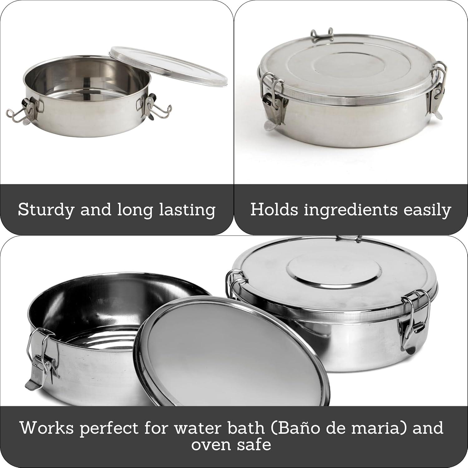 Molde para Flan Imusa 1.5Qt Acero Inoxidable Redondo