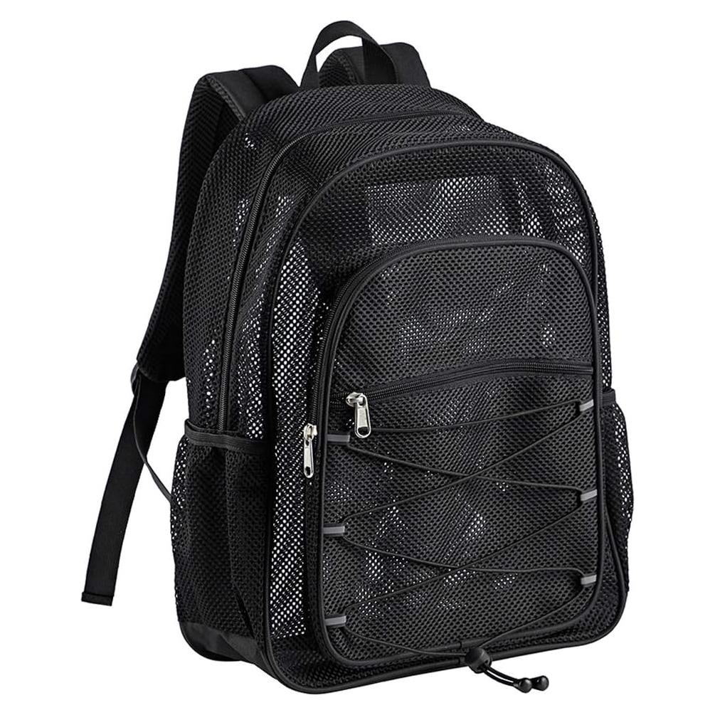 Mochila de Malla Resistente COVAX Negra 42x33x14 cm 20L