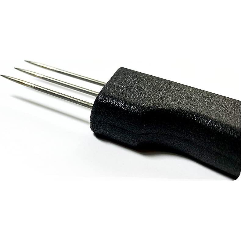 Pinche para Salchichas El Fabricante de Salchichas - 3 Púas Acero Inoxidable 13.97 cm