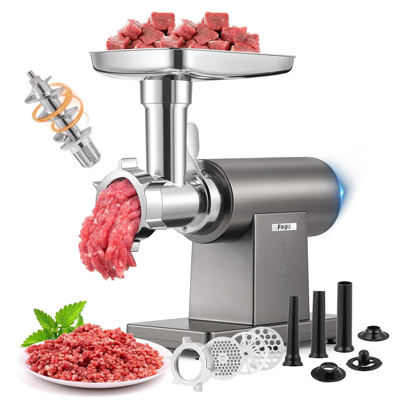 Picadora de Carne Eléctrica Flyseago 3200W Multifuncional