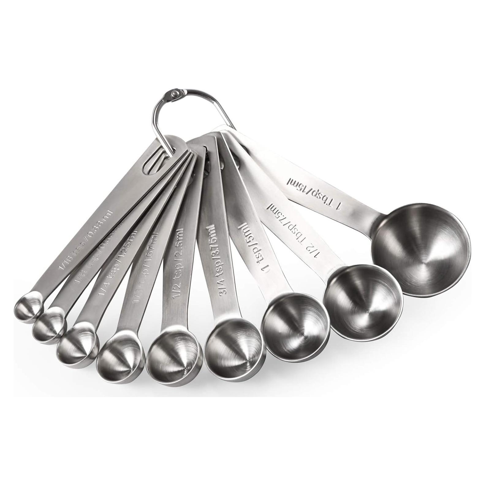 Juego de Cucharas Medidoras U-Taste 9 Piezas Acero Inoxidable