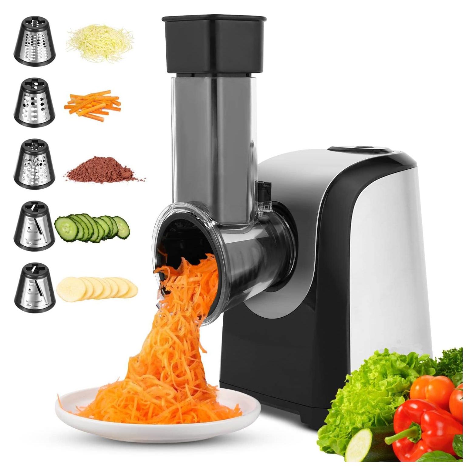 Rallador Eléctrico Homdox 5 en 1 150W para Verduras