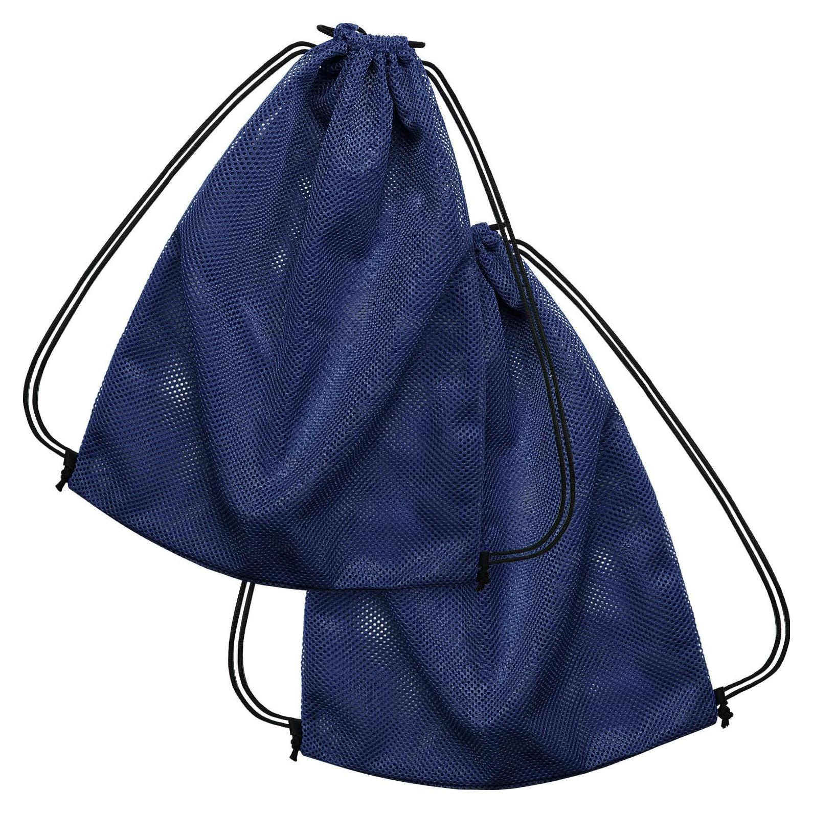 Mochila de Malla Ajustable Unisex para Natación y Gimnasio - Azul Marino