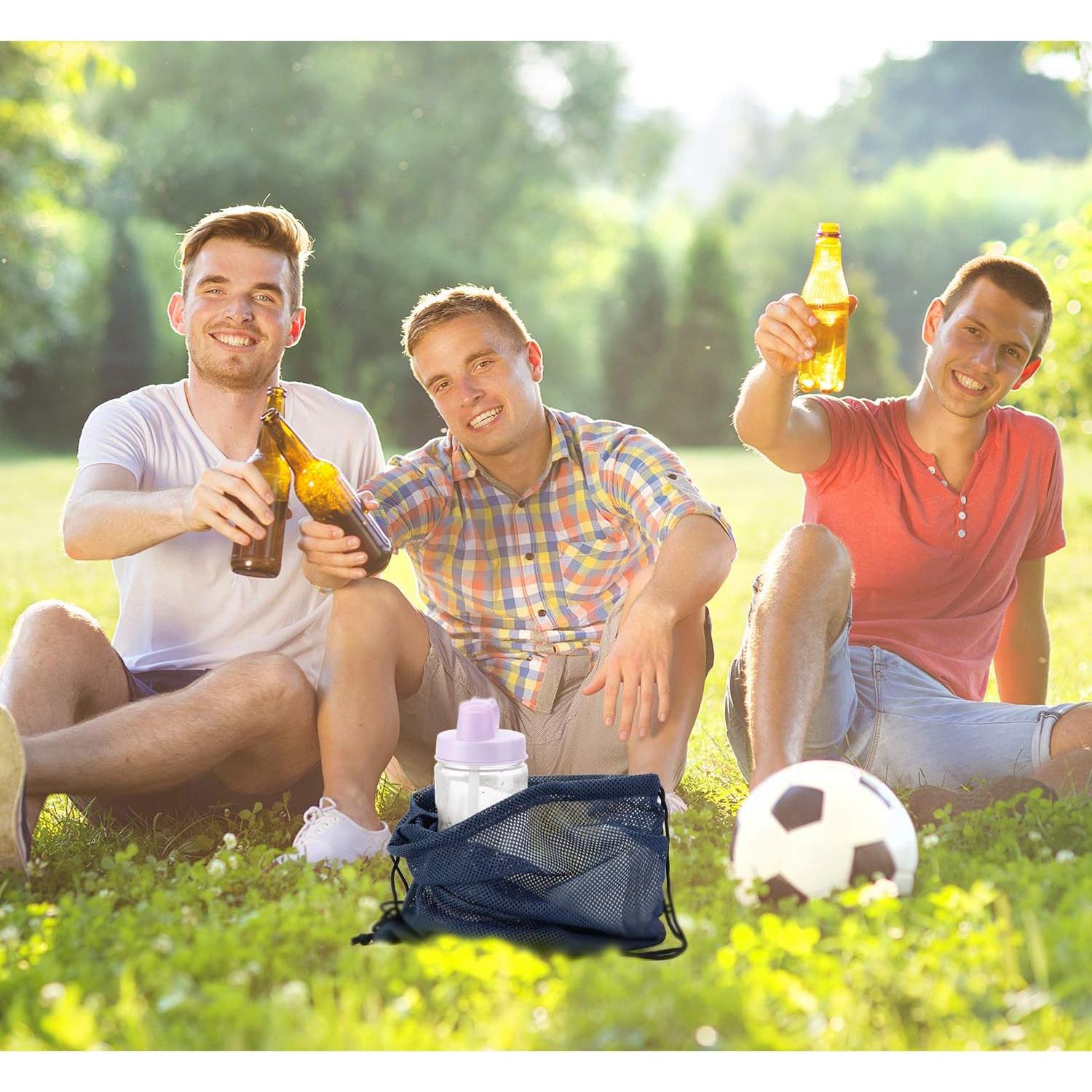 Mochila de Malla Ajustable Unisex para Natación y Gimnasio - Azul Marino