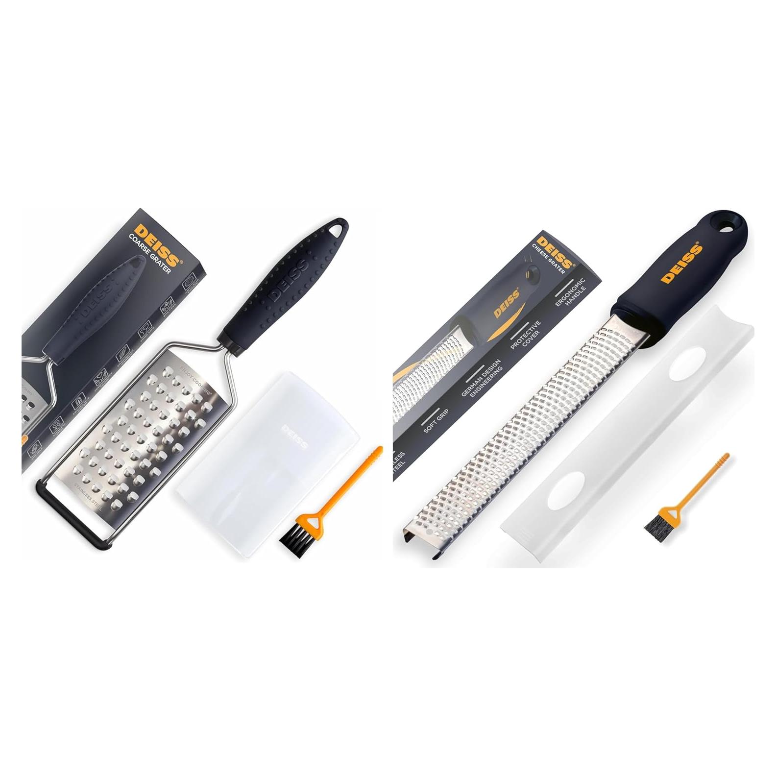 Rallador Grueso Deiss PRO de Acero Inoxidable Antideslizante