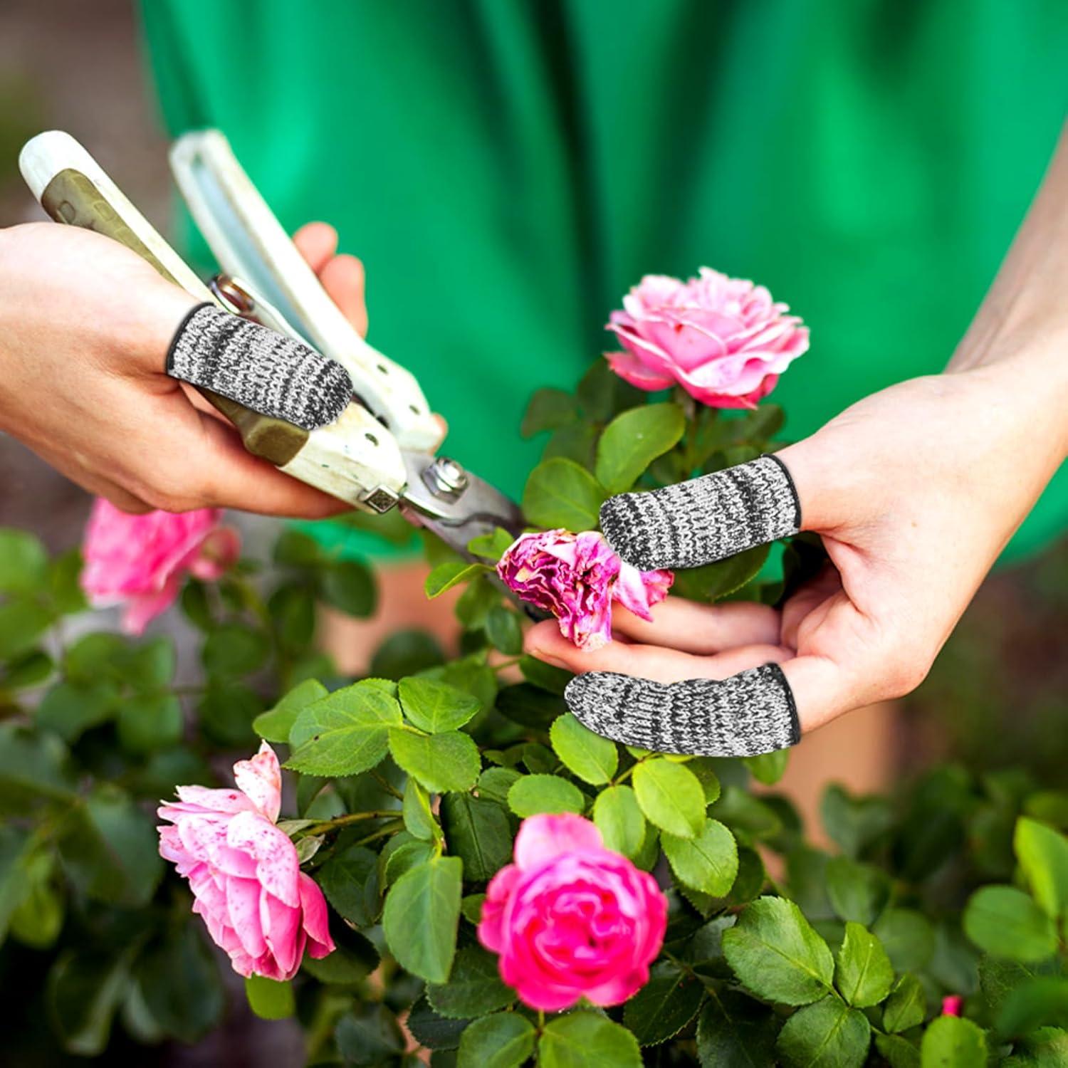 Mangas de Dedo Antideslizantes Dirvcp - 20 Unidades para Cocina y Jardinería