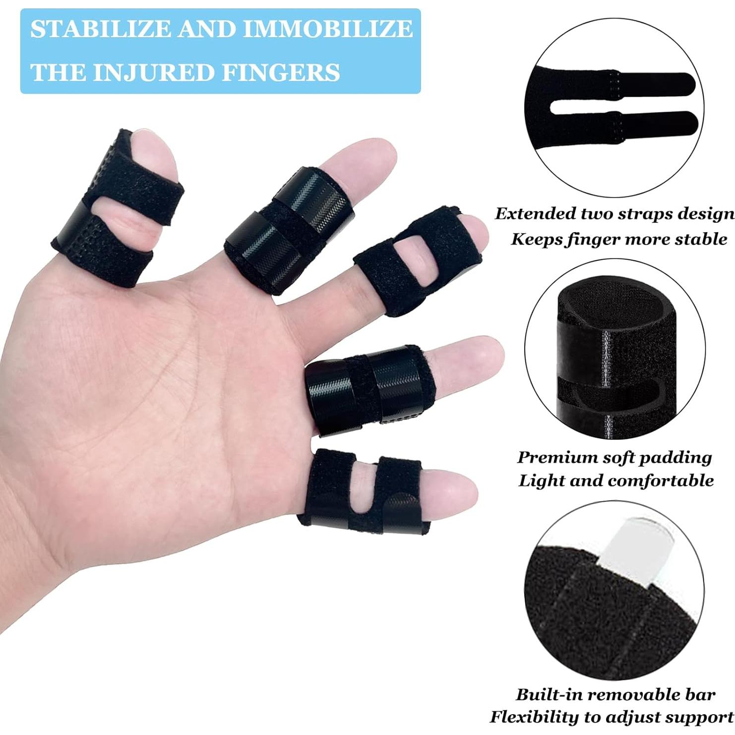 Férulas para Dedos Pulgares ANHOGEU - 2 Pcs Ajustables