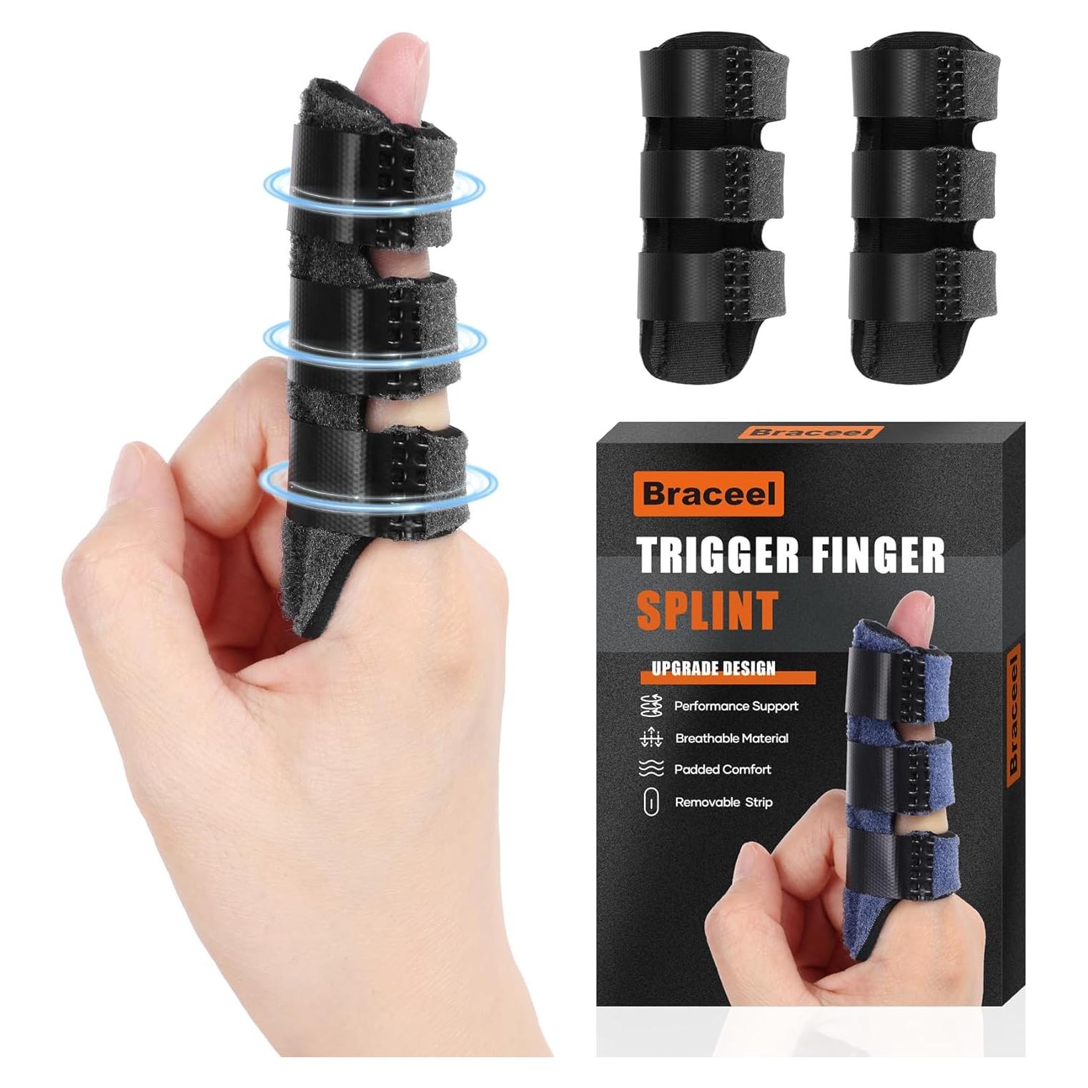 Férula para Dedo en Gatillo Braceel 2 Piezas Soporte Ajustable