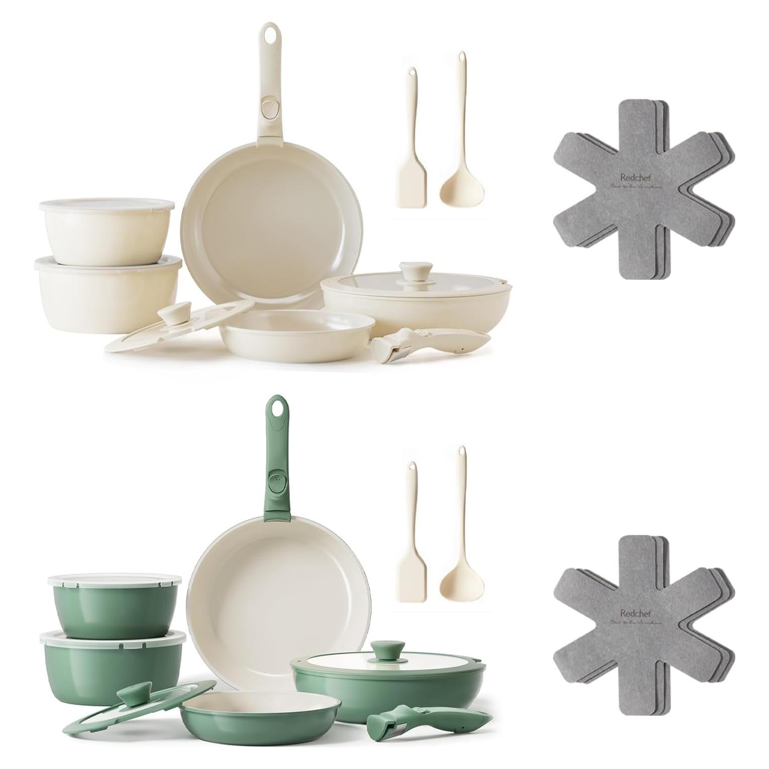 Set de Ollas y Sartenes de Cerámica Redchef 32 Piezas Antiadherente