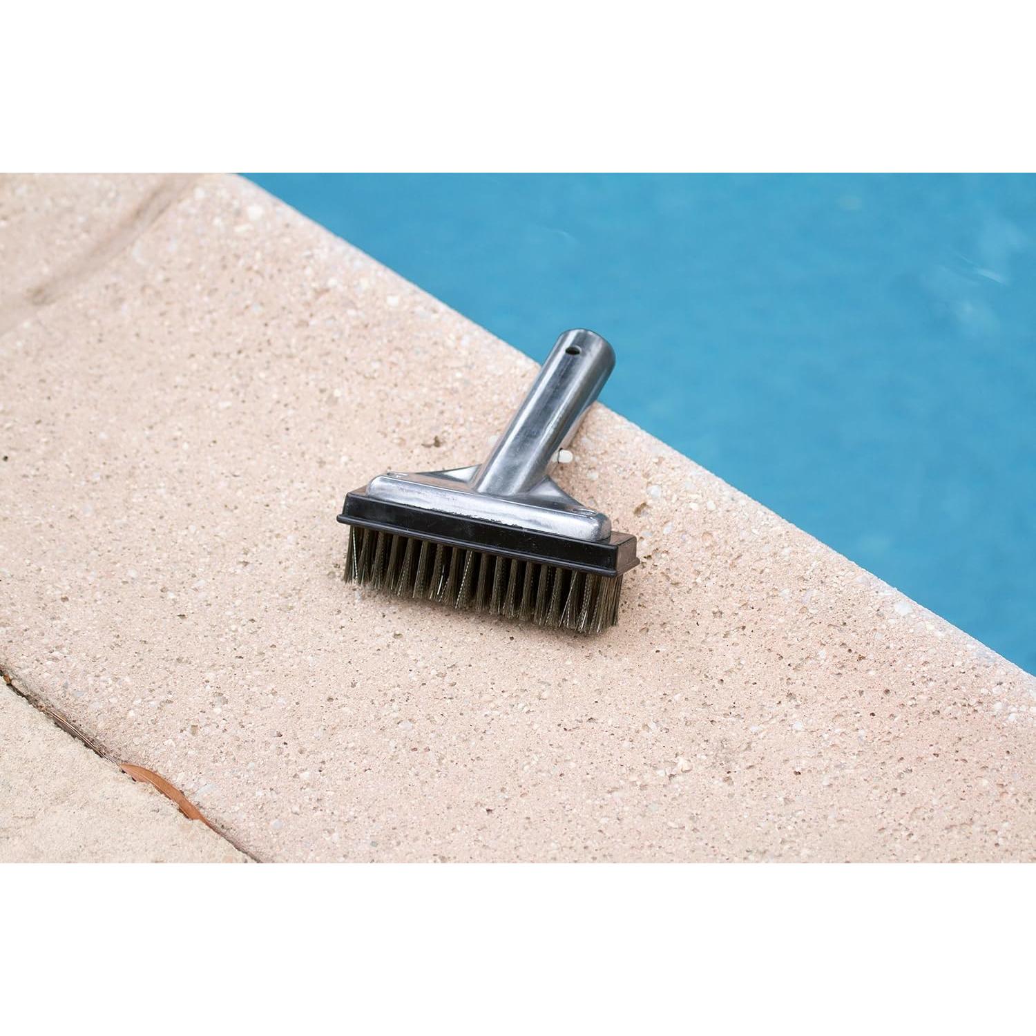 Cepillo de Algas 5" Poolmaster 20178 con Cerdas de Acero Inoxidable