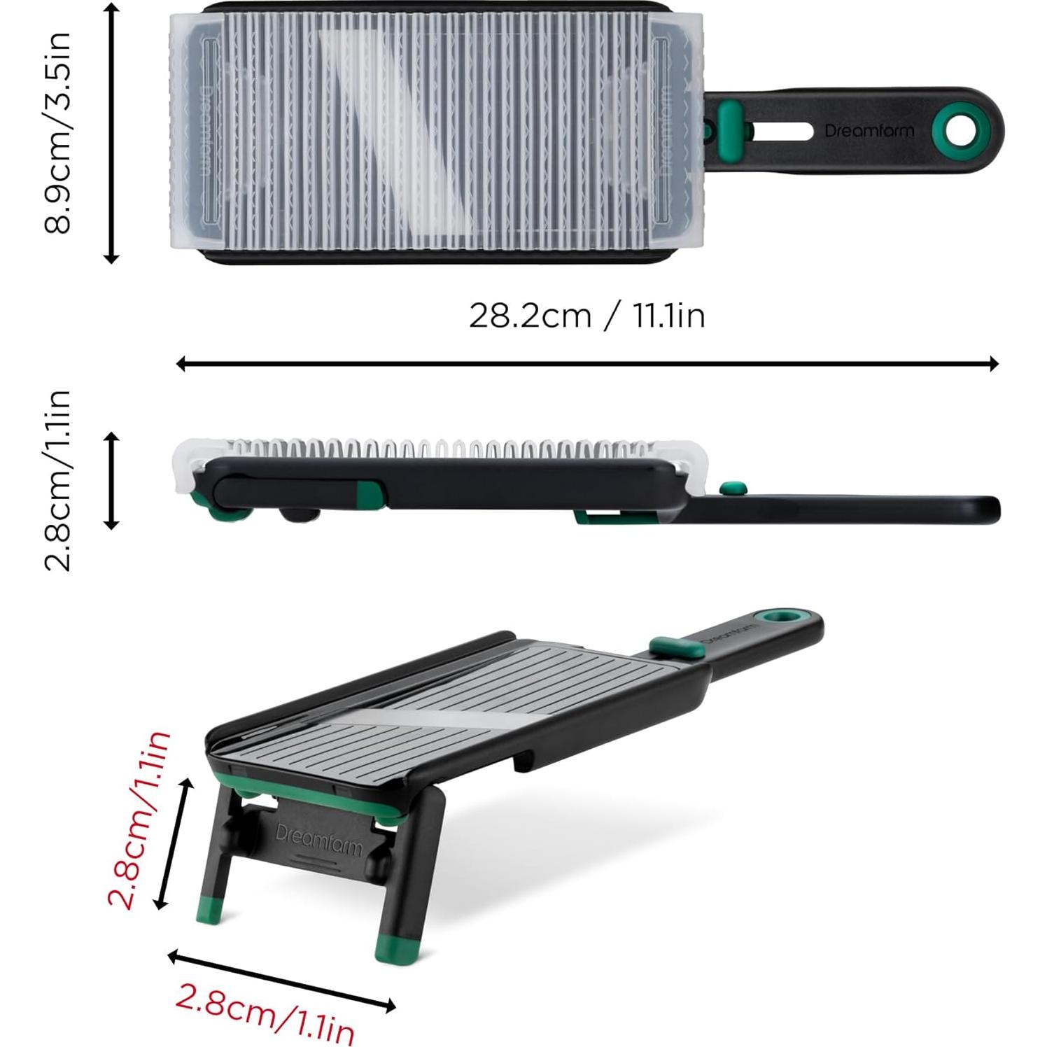 Cortador de Mandolina Nocutu Dreamfarm - Ajustable 1-3mm, Antideslizante