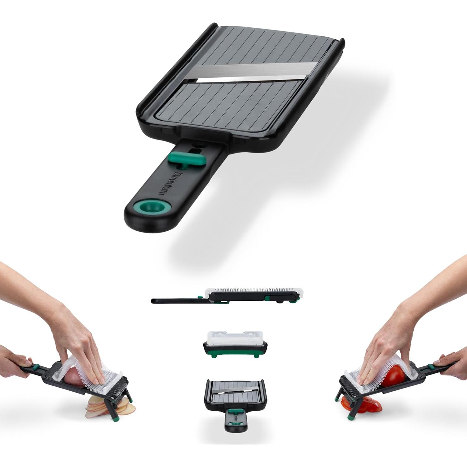 Cortador de Mandolina Nocutu Dreamfarm - Ajustable 1-3mm, Antideslizante