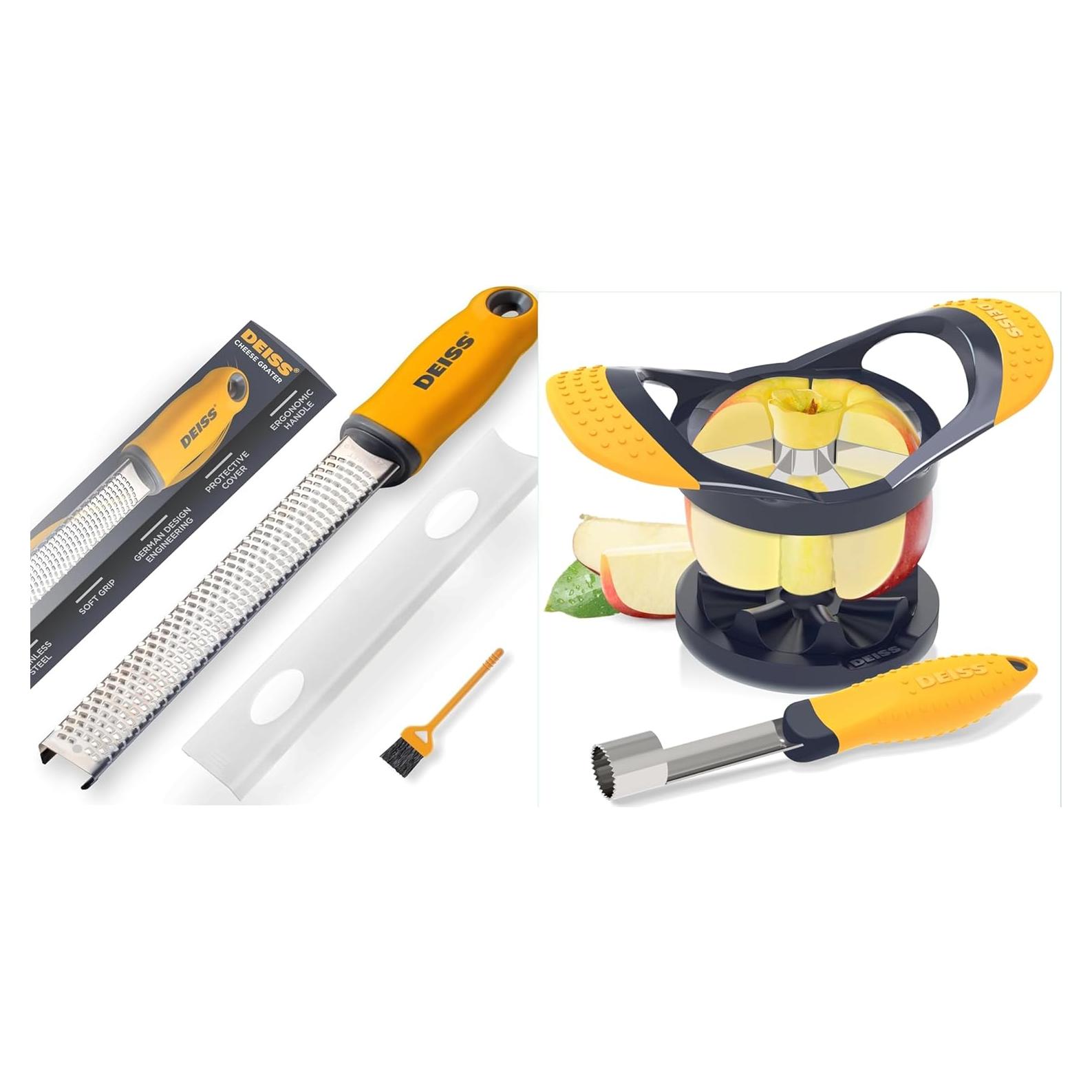 Juego Deiss PRO Rallador de Queso y Cortador de Manzanas