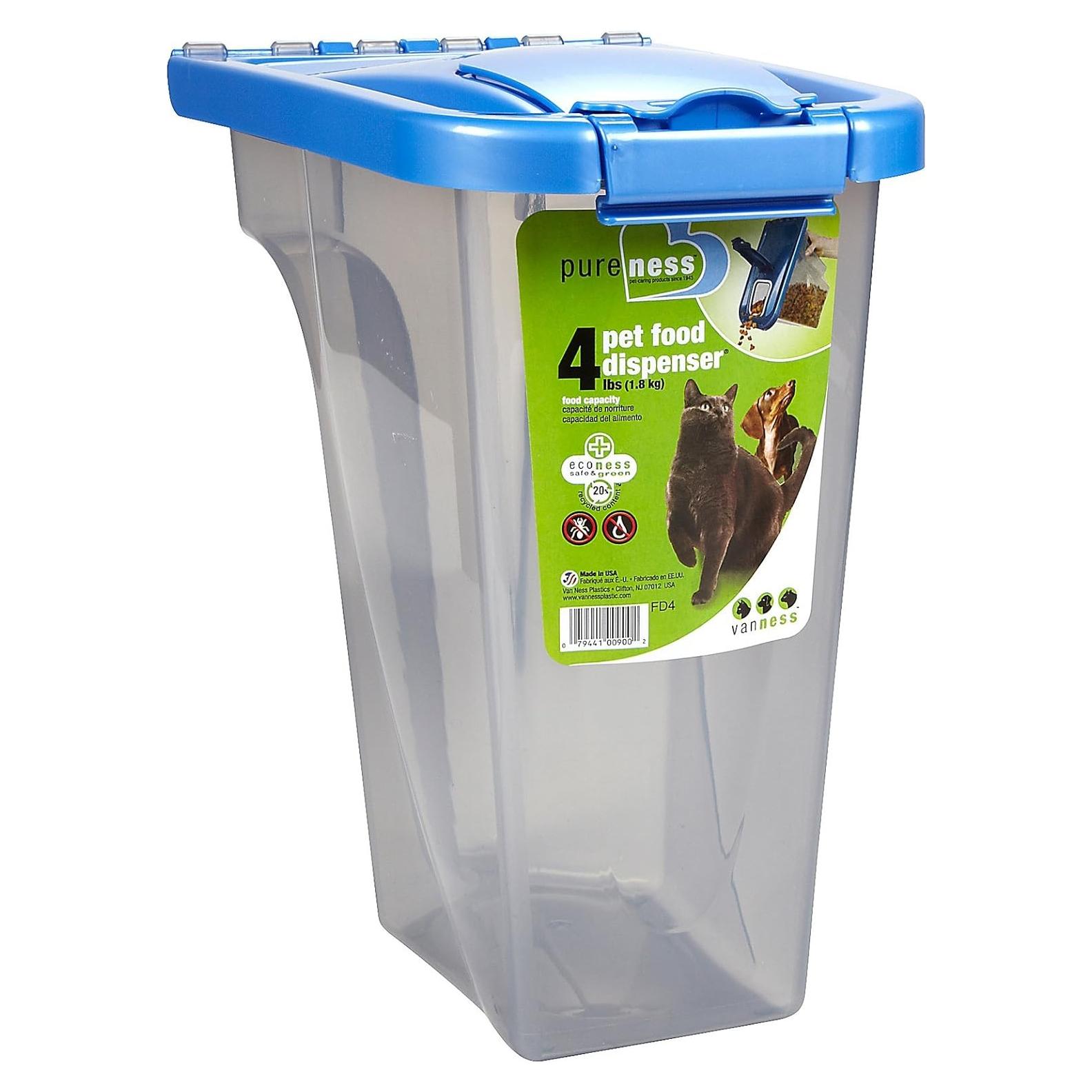 Dispensador de Comida para Mascotas Van Ness FD4 4 Litros Blanco