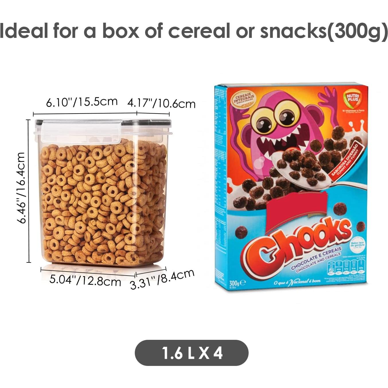 Contenedores de Almacenamiento Vtopmart 6 Piezas Herméticos