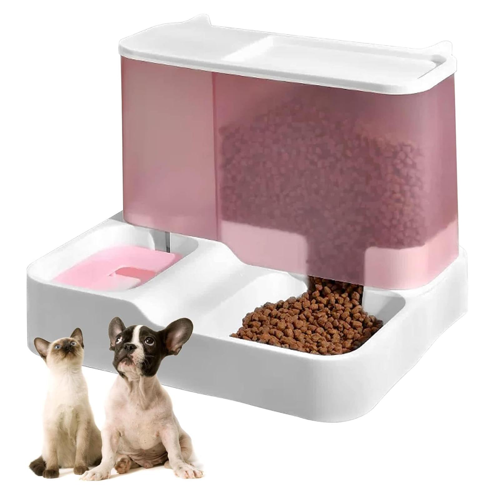 Comedero y Dispensador Automático Kathson 2 en 1 para Gatos y Perros