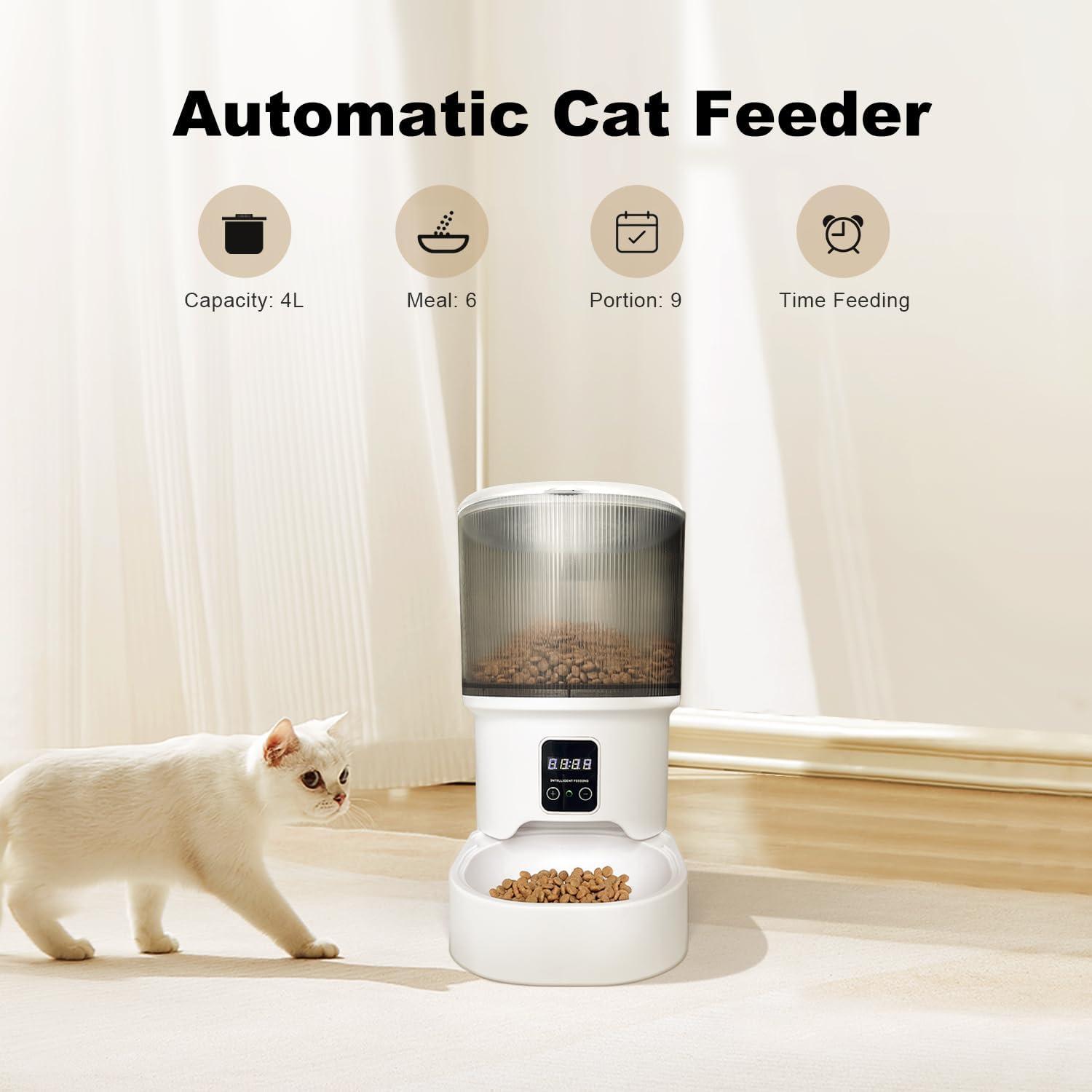 Dispensador Automático de Comida y Agua para Gatos Relihom 4L/3L
