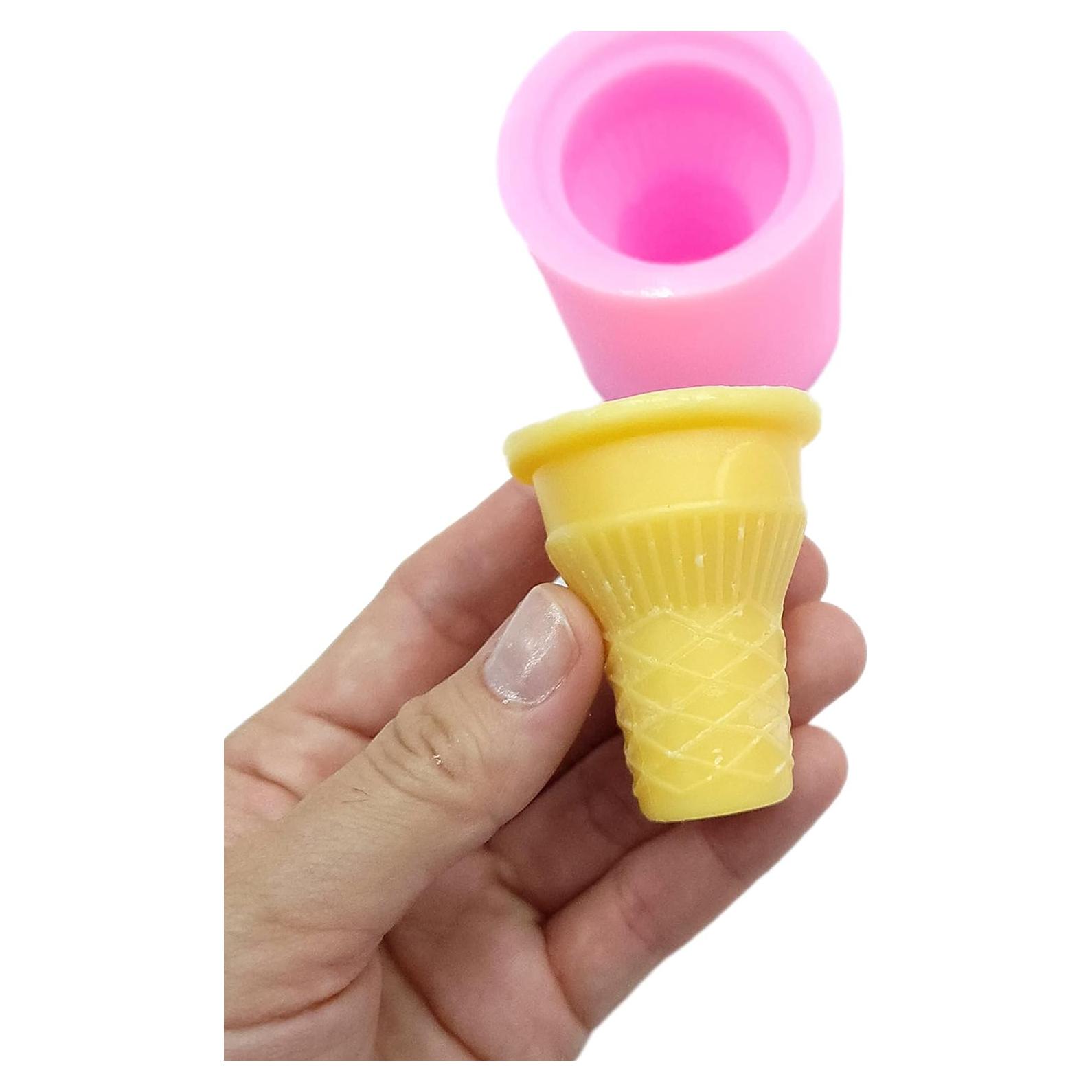 Molde de Silicona Flexible para Cono de Helado - Uso General