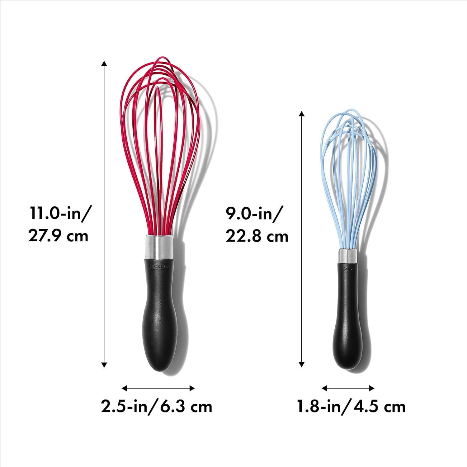 Set de Batidores de Silicona OXO 2 Piezas 22.8 y 28 cm