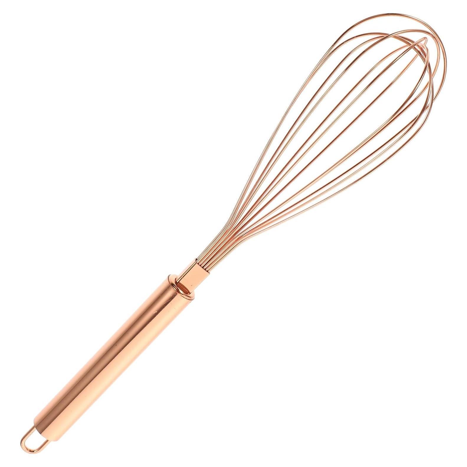 Batidor de Huevos VOSAREA Acero Inoxidable Rosa Dorado 33 cm