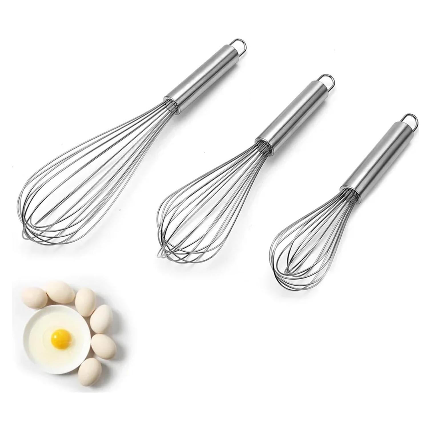 Batidor de acero inoxidable DANIAO 10 pulgadas profesional