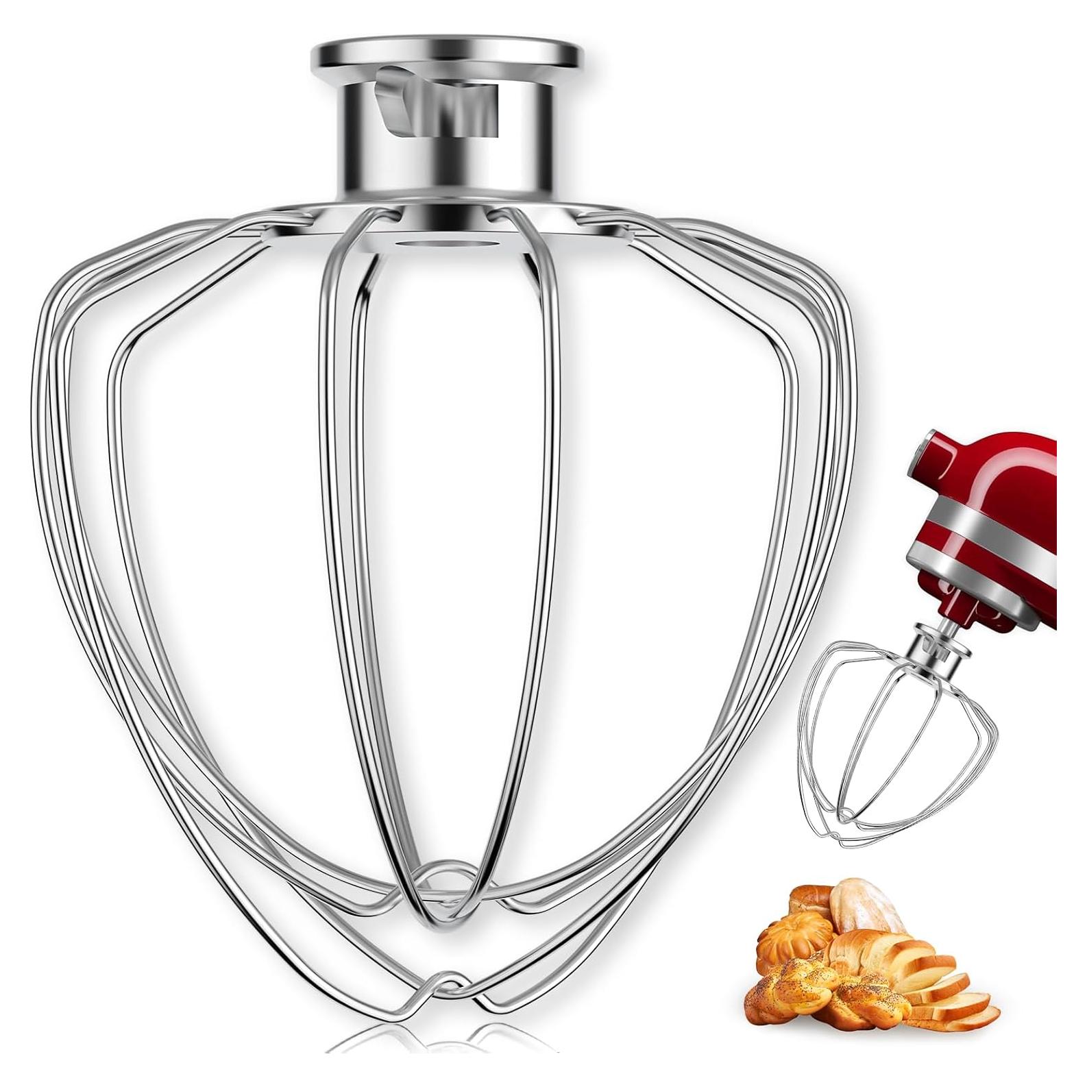 Batidor de 6 Alambres GuanQiao para KitchenAid 4.5-5 QT Acero Inoxidable