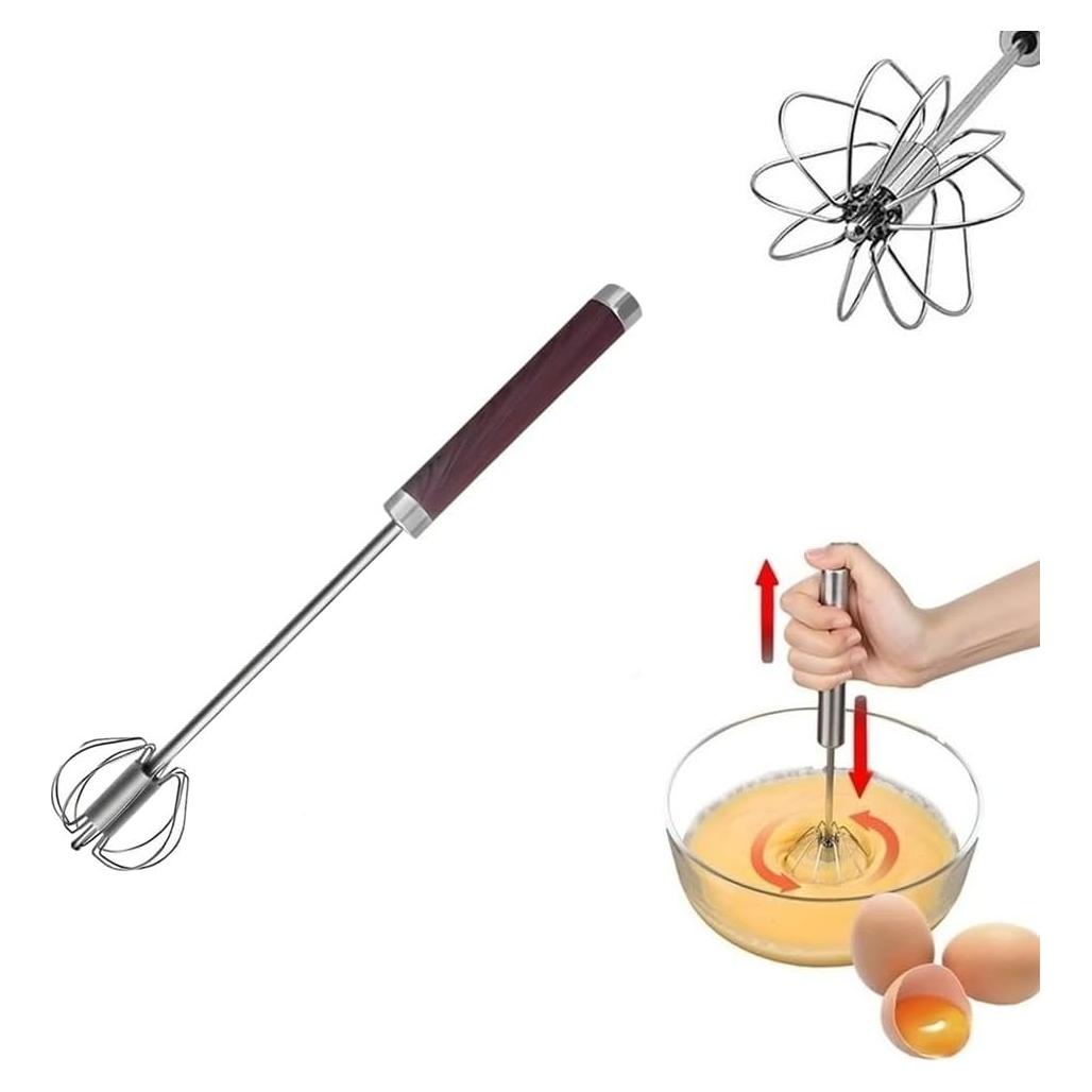 Batidor de Mano Semiautomático Howfulcheer 25.4 cm Acero Inoxidable