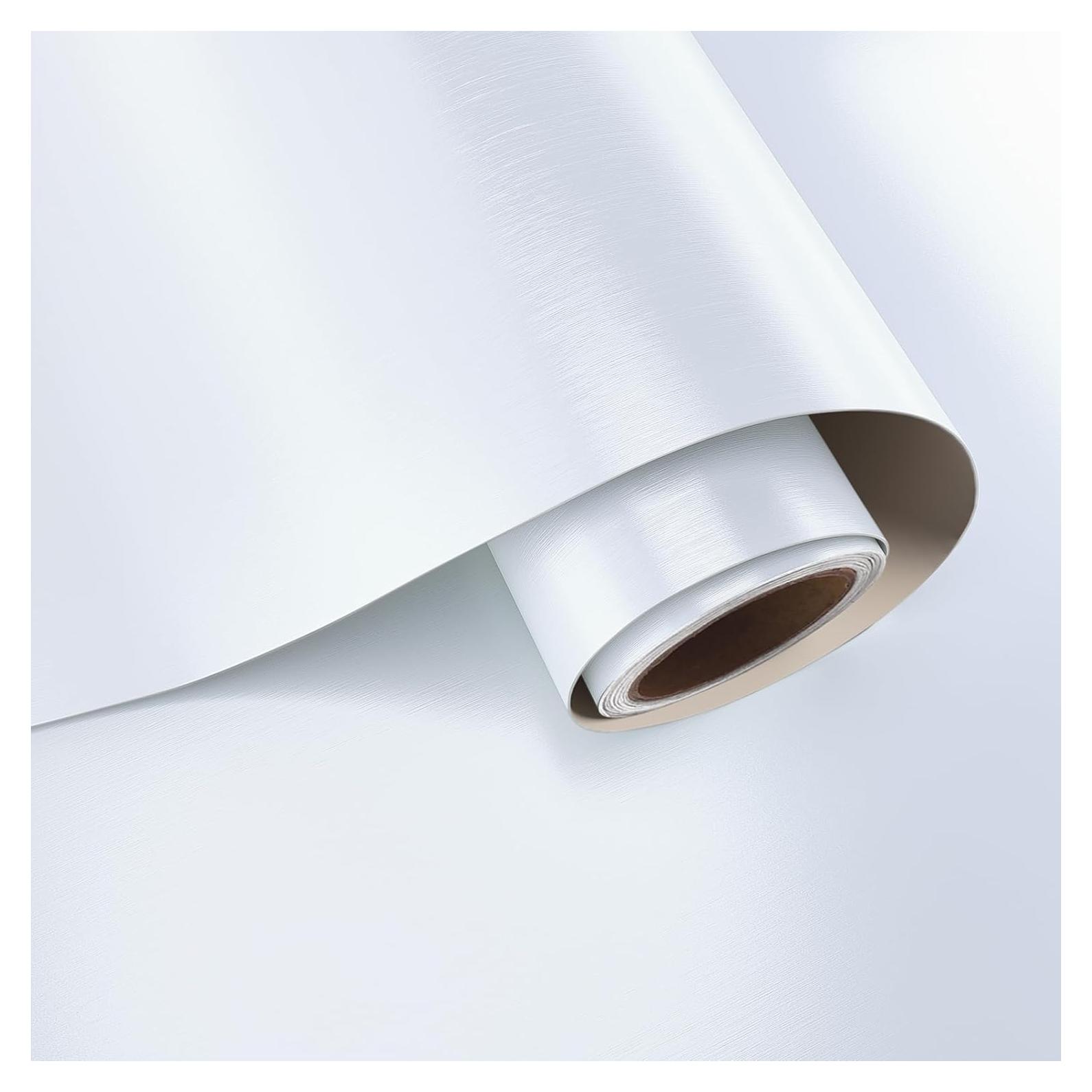 Papel Contacto VaryPaper Metálico Blanco 15.7x78.7 Pulgadas