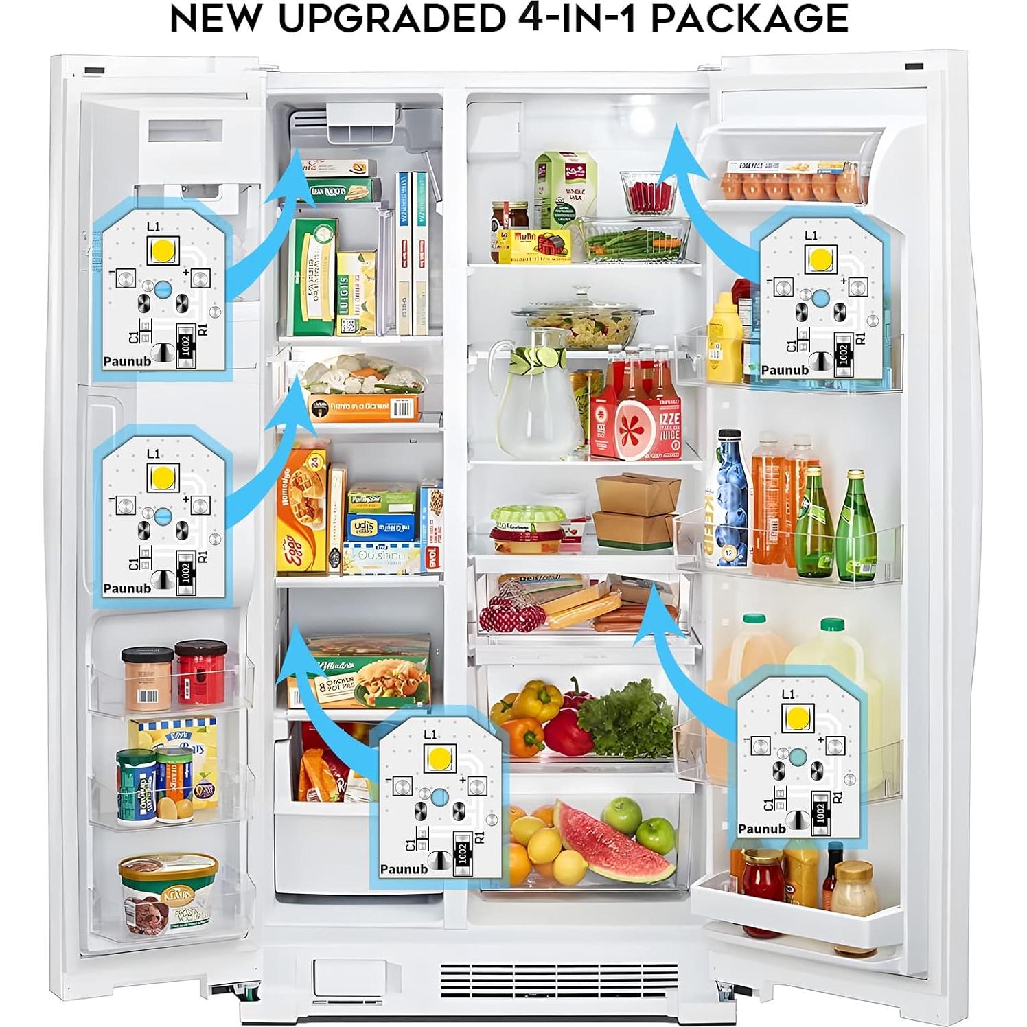 Luz LED para Refrigerador GE Paunub WR55X11132 Pack de 4