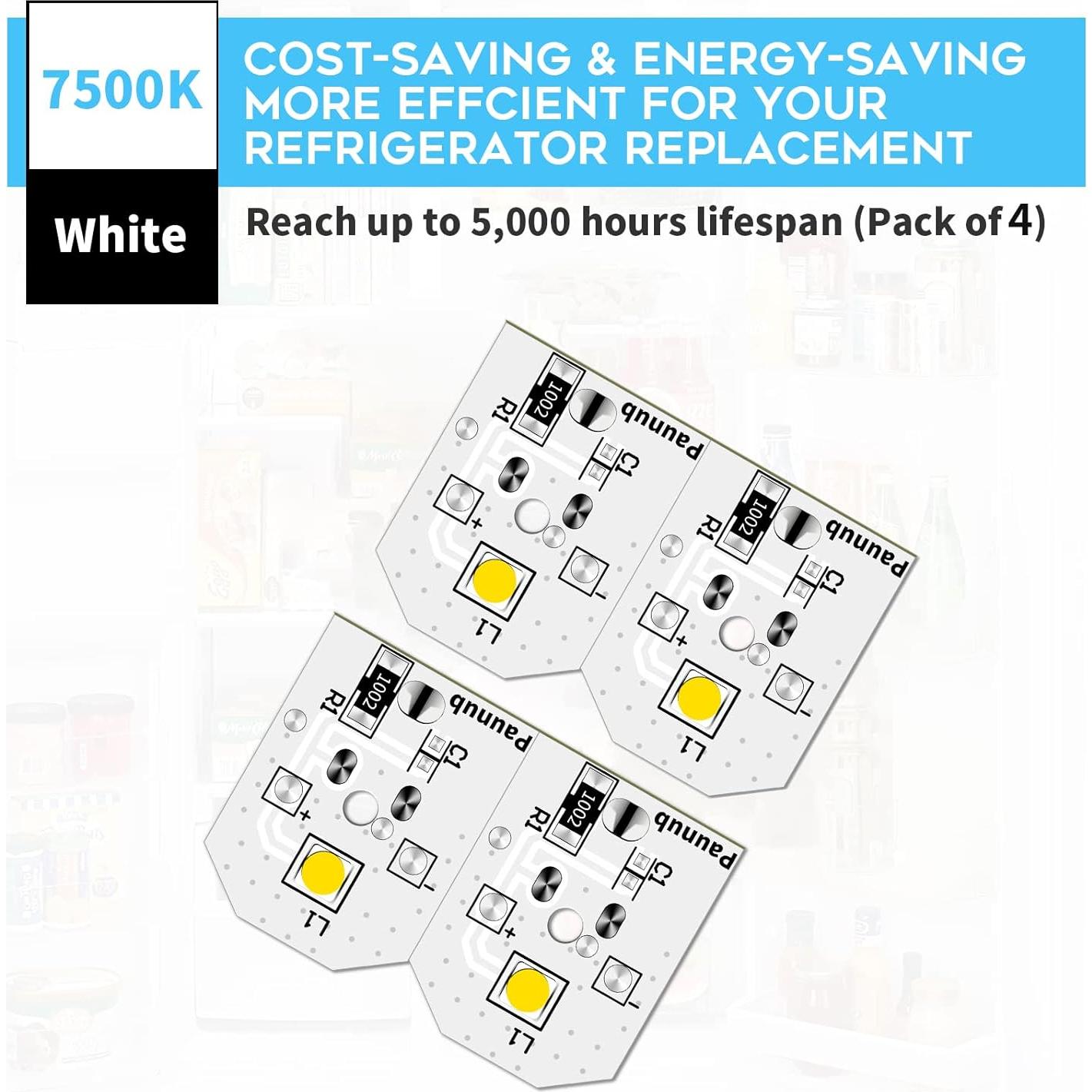 Luz LED para Refrigerador GE Paunub WR55X11132 Pack de 4