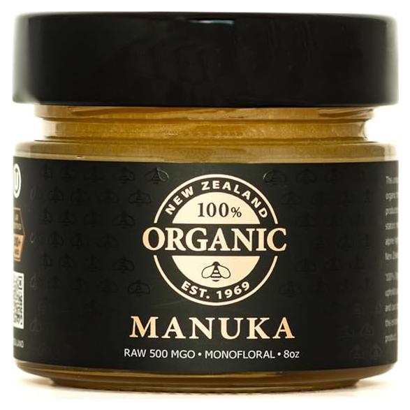 Miel de Manuka Springbank 500MGO 226g Tarro de Vidrio Orgánica