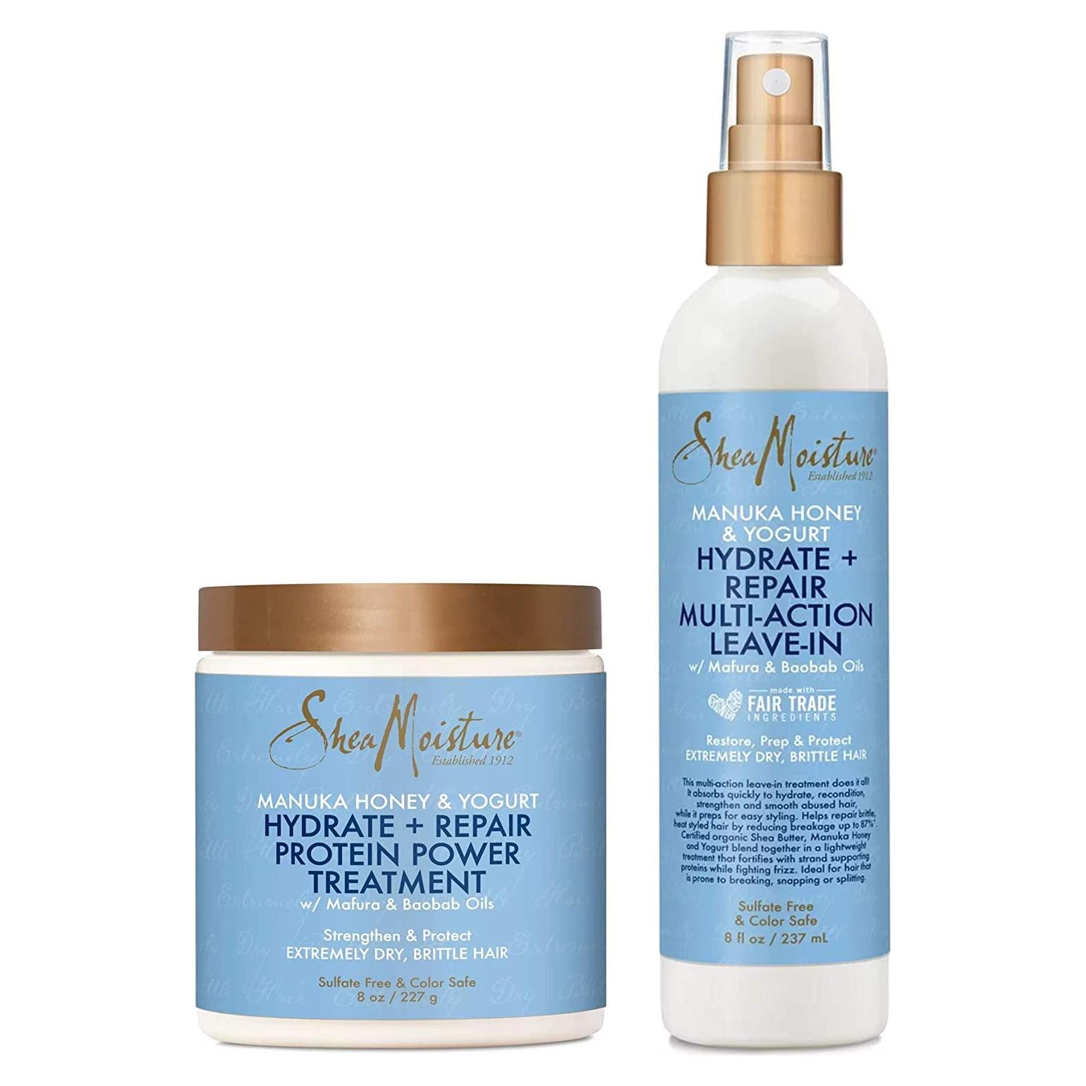 Set de Tratamiento Hidratante SheaMoisture Miel de Manuka 2 Piezas