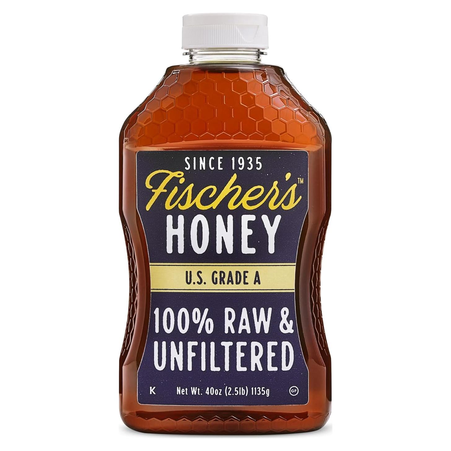 Miel Cruda 100% Pura Fischer 1134 g - Endulzante Natural