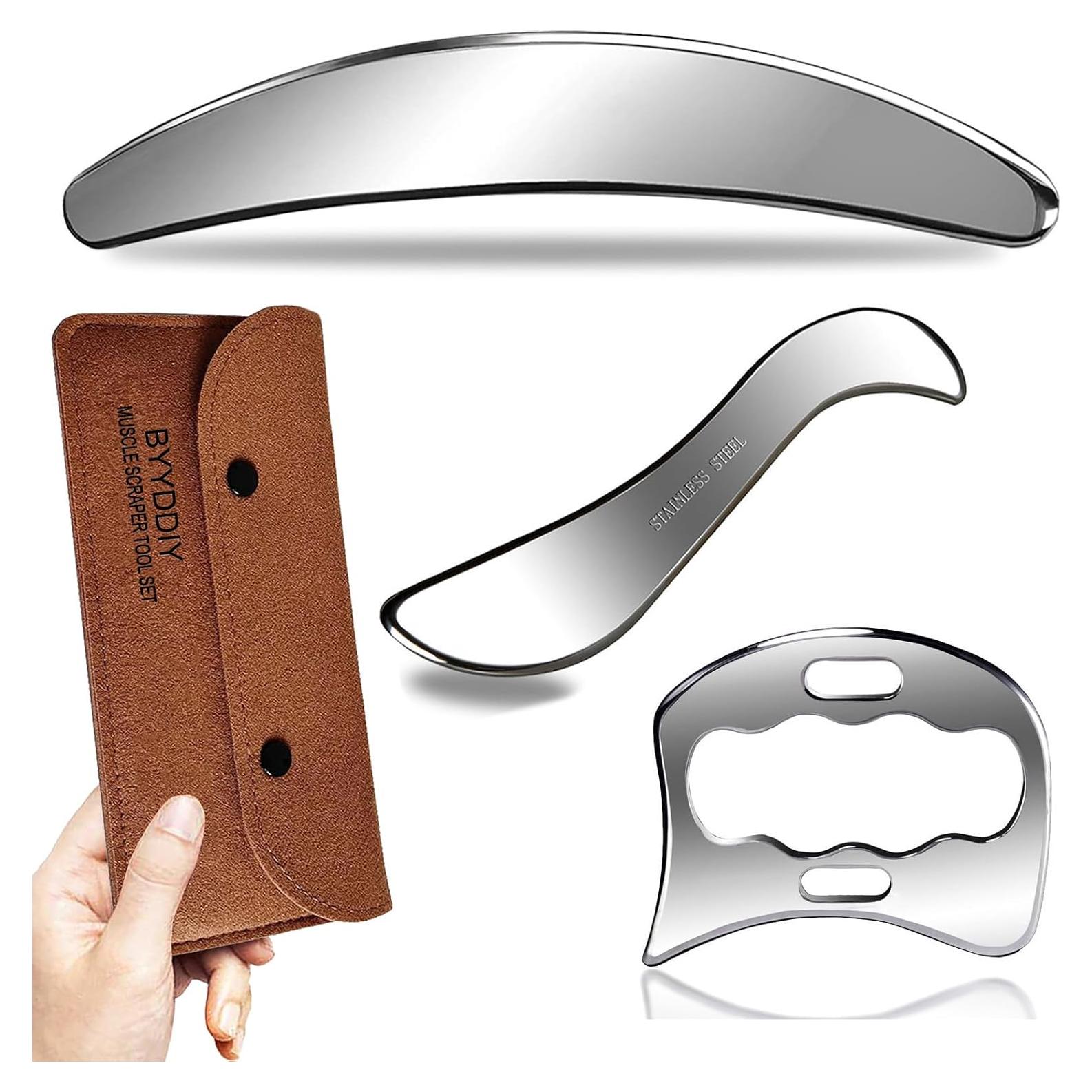 Juego de Herramientas de Raspado BYYDDIY 3 en 1 Acero Inoxidable