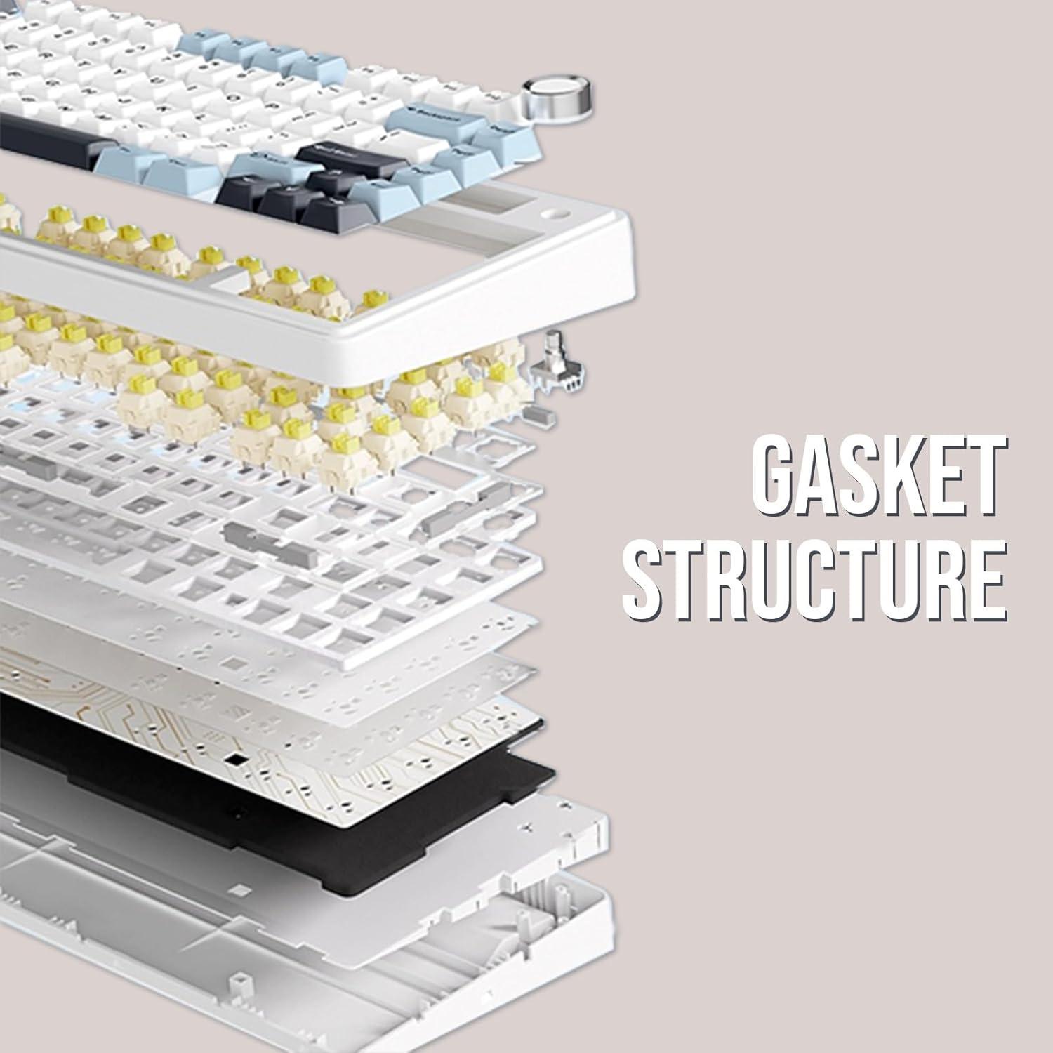 Teclado Mecánico EPOMAKER F75 Inalámbrico 75% RGB