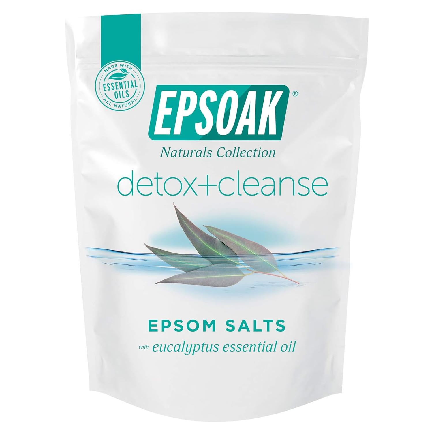 Sal de Epsom Epsoak 907 g - Sales de baño detox y limpieza