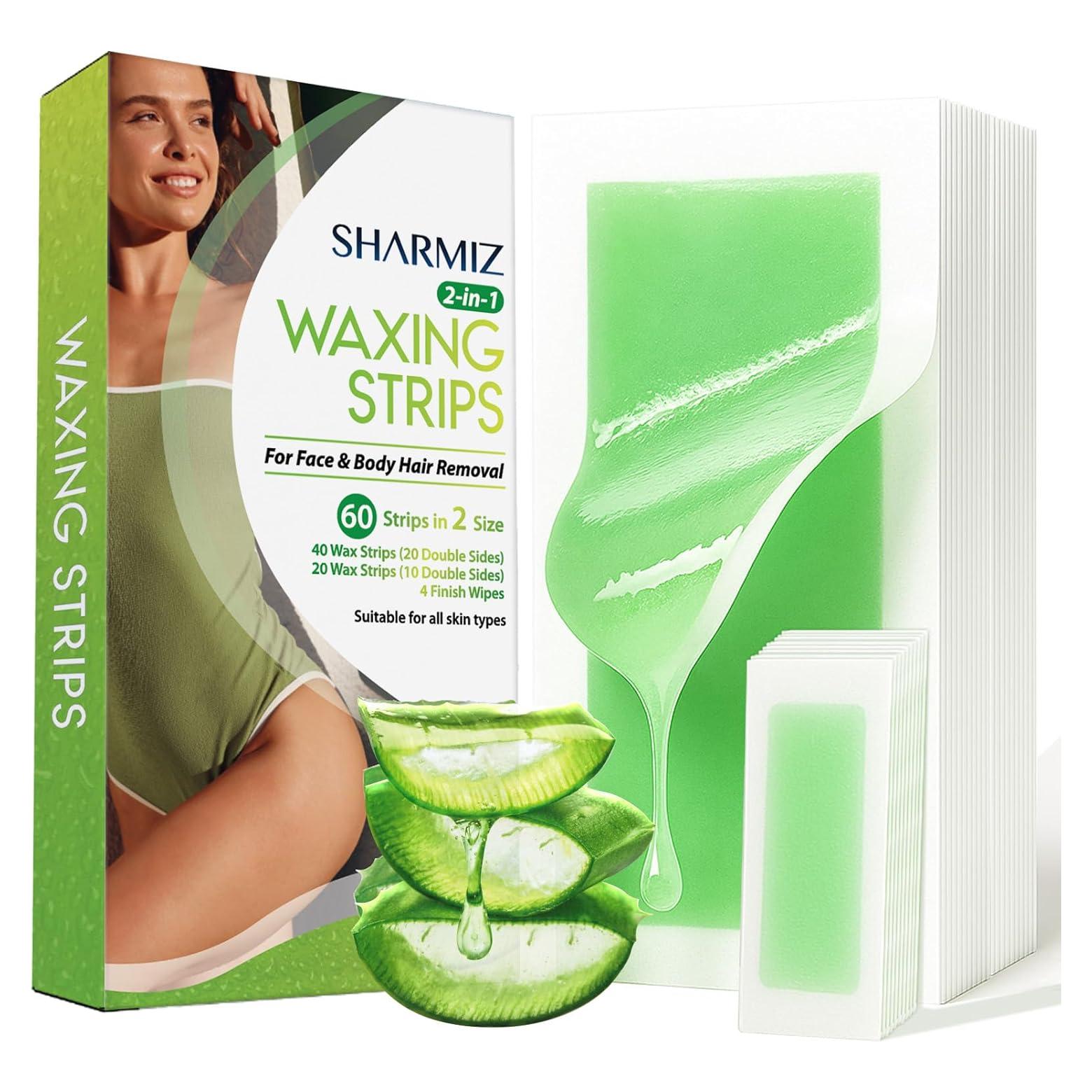 Kit de Depilación Cera Sharmiz 60 Piezas Facial y Cuerpo